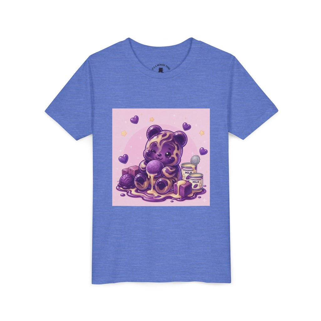 Ube & Condensed Milk Snack roll Gooey Gummy Bear Graphic Youth T-Shirt