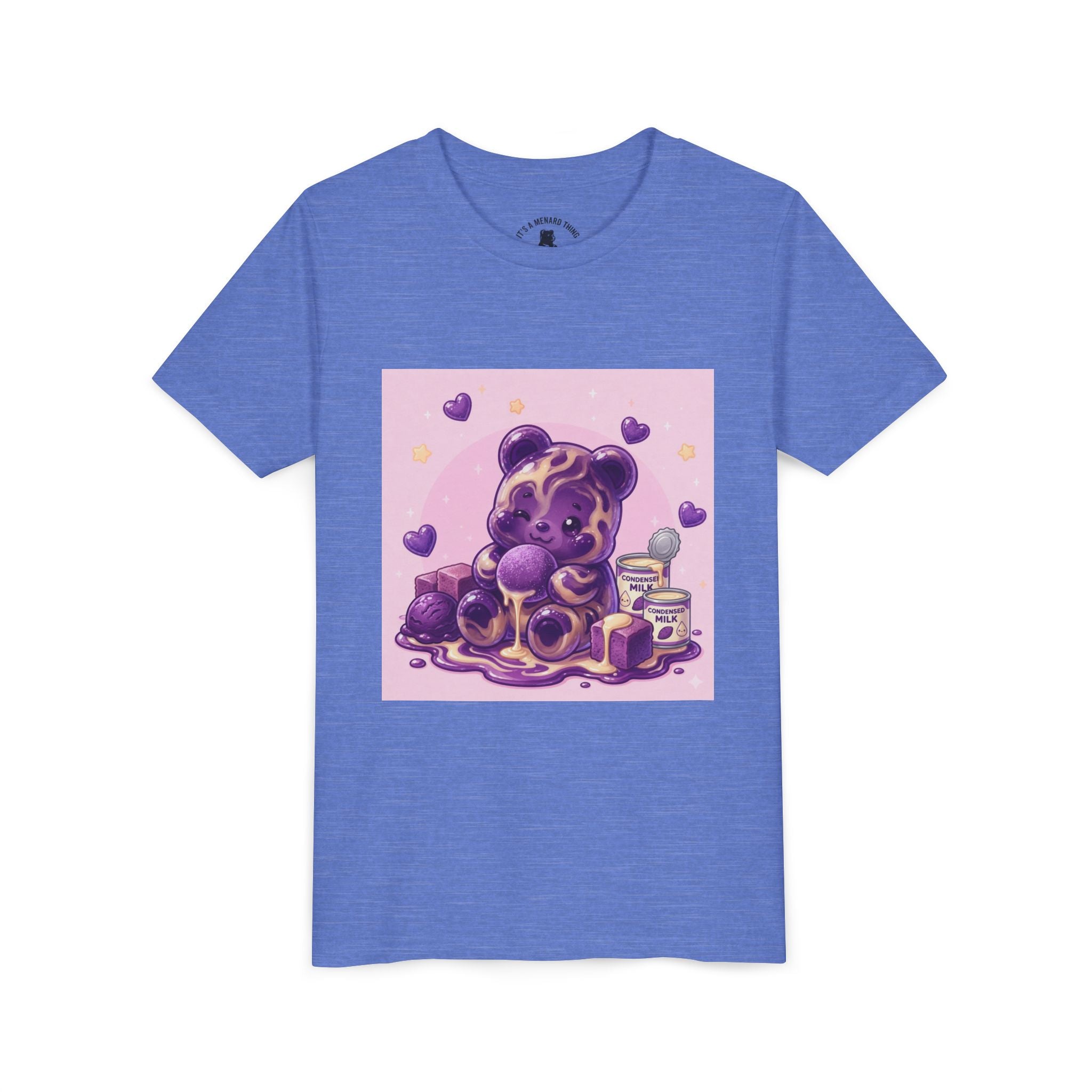 Ube & Condensed Milk Snack roll Gooey Gummy Bear Graphic Youth T-Shirt