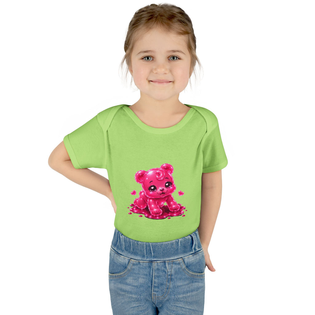 Pink Gummy Bear Infant Bodysuit - Cute Baby Shower Gift