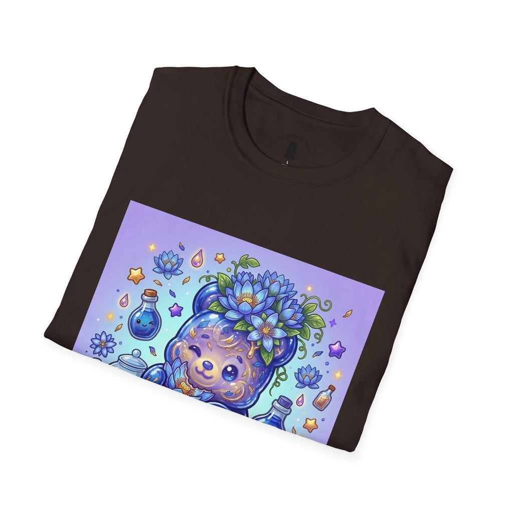 Blue Lotus Tea, Exotic Gooey Gummy Bear — Kawaii Graphic T-Shirt