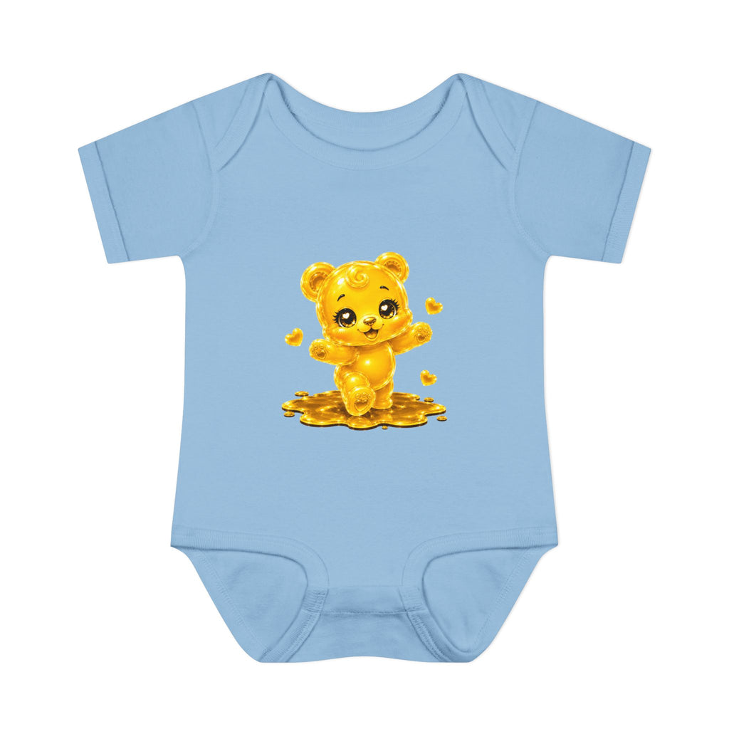 Baby Golden Oozy Gummy Bears First Steps, Cutie Addition- Graphic Onesie