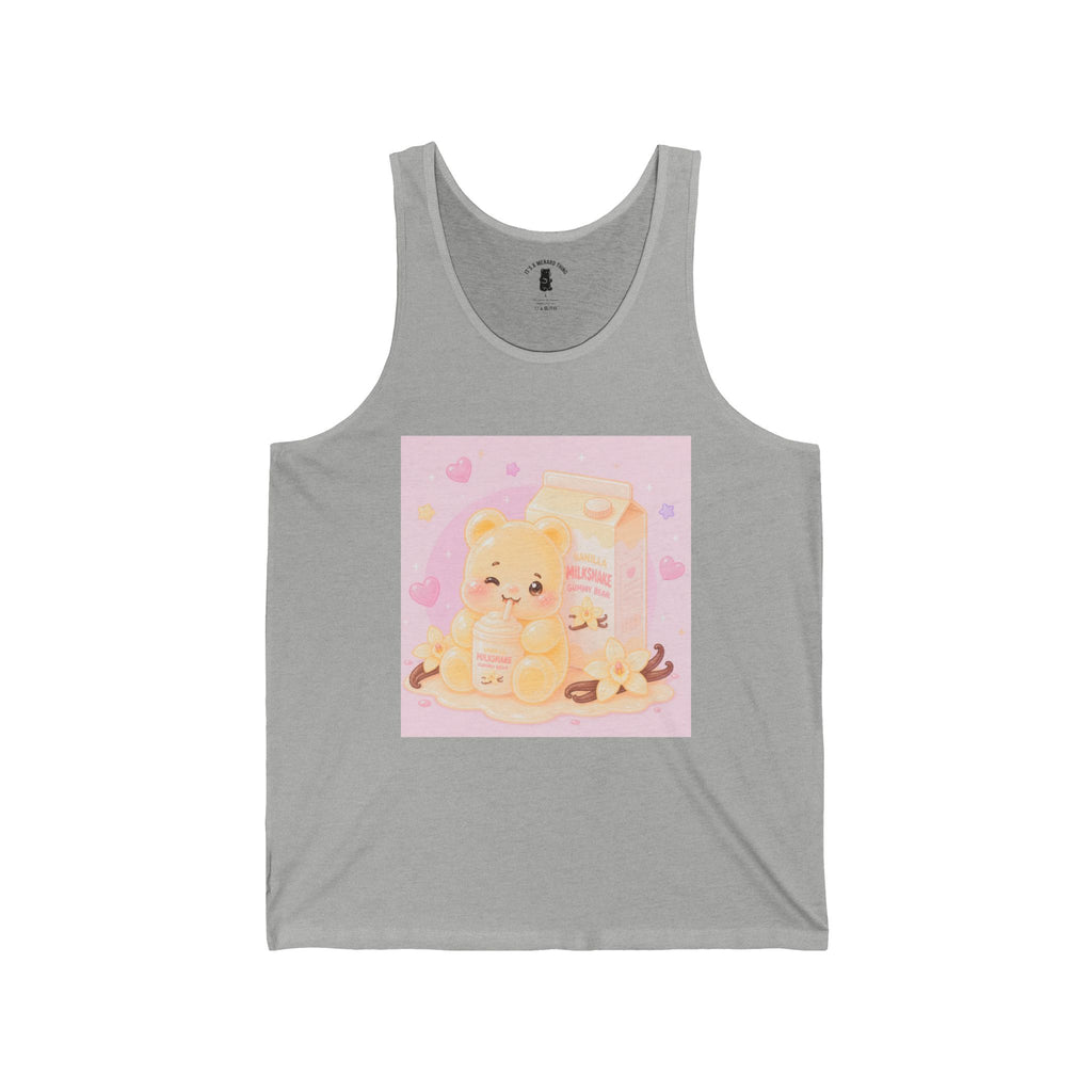 Vanilla Milkshake Gooey Gummy Bear — Pastel Graphic Tank Top
