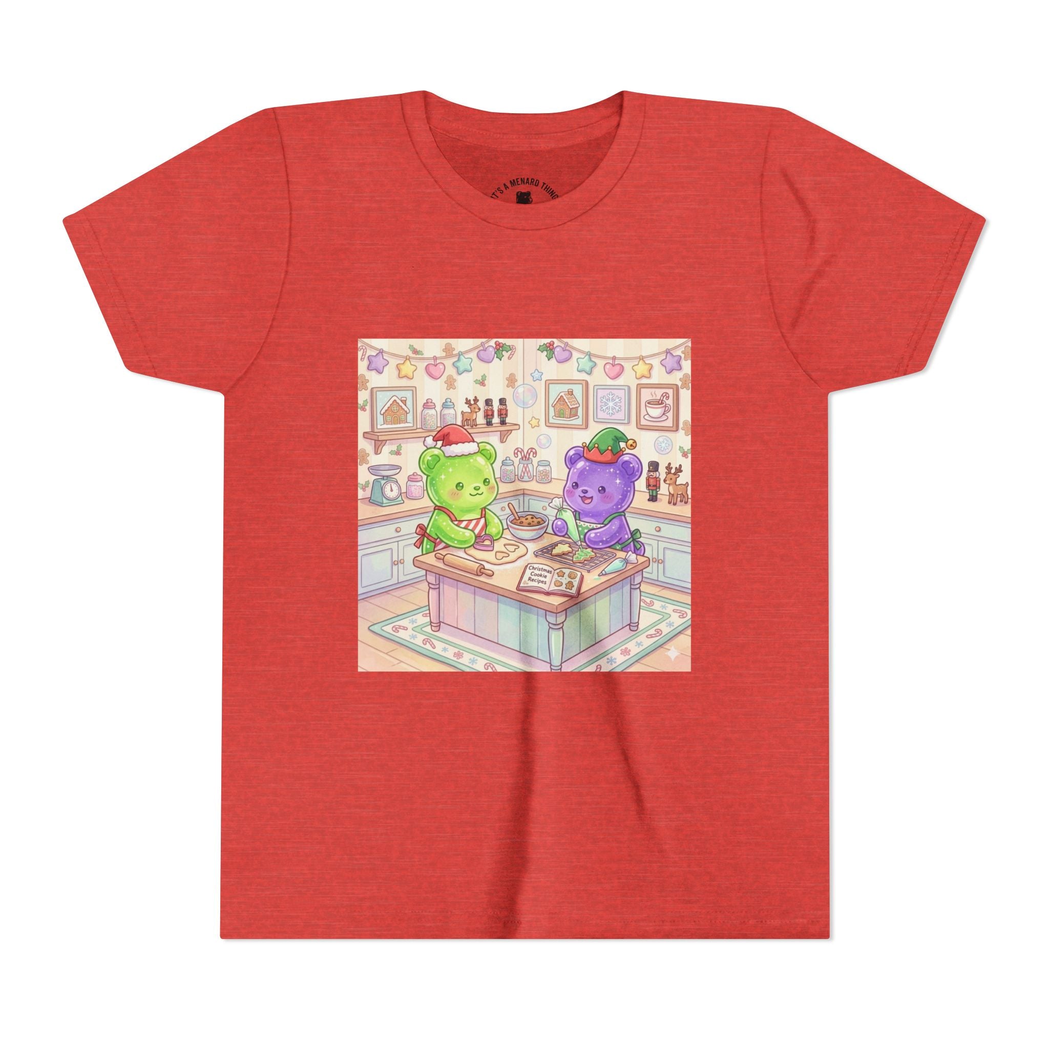Gooey Gummies making Holiday Cookies T‑Shirt — Cute Pastel Kitchen Baking Design
