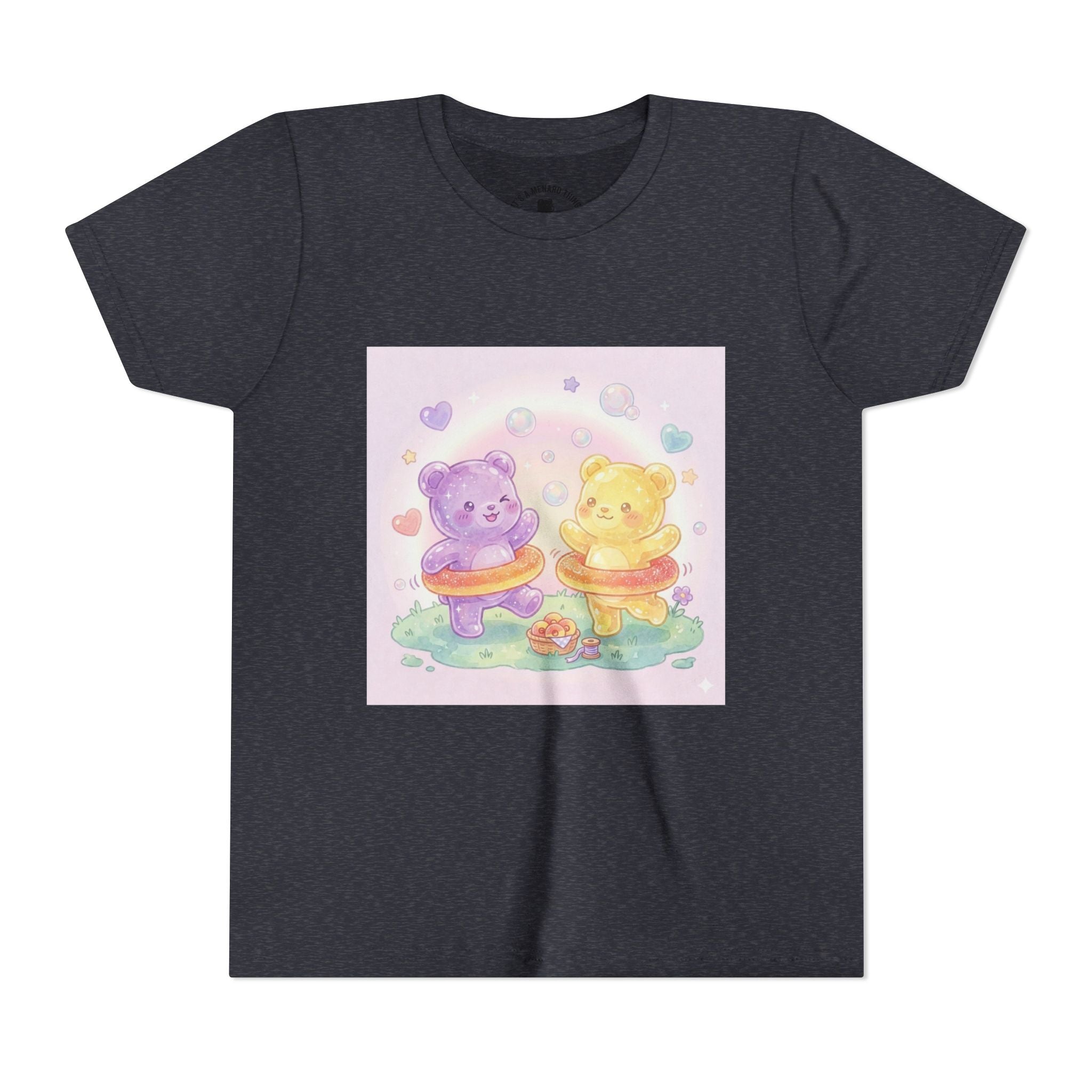 Friendship Peach ring Hula-Hoop Gooey Gummies- Graphic Kids T-Shirt