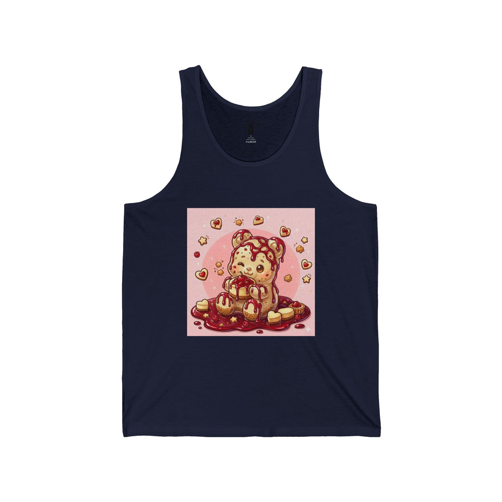 Surprise Me, Raspberry Cheese Cake Gooey Gummy Bear — Cute Graphic Tank Top