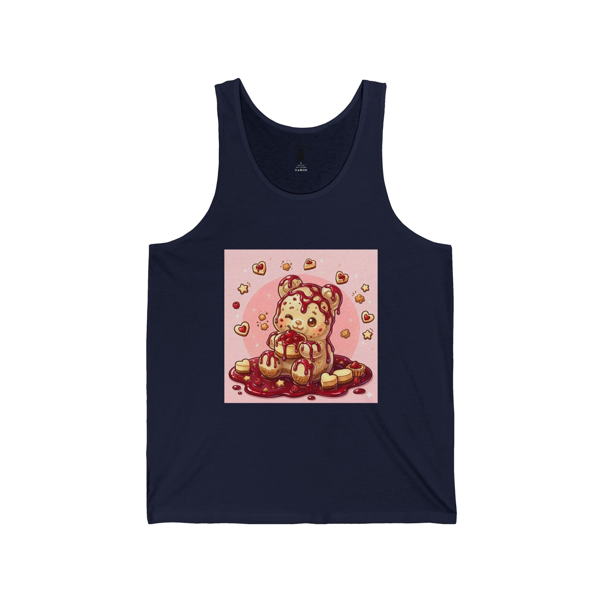 Surprise Me, Raspberry Cheese Cake Gooey Gummy Bear — Cute Graphic Tank Top