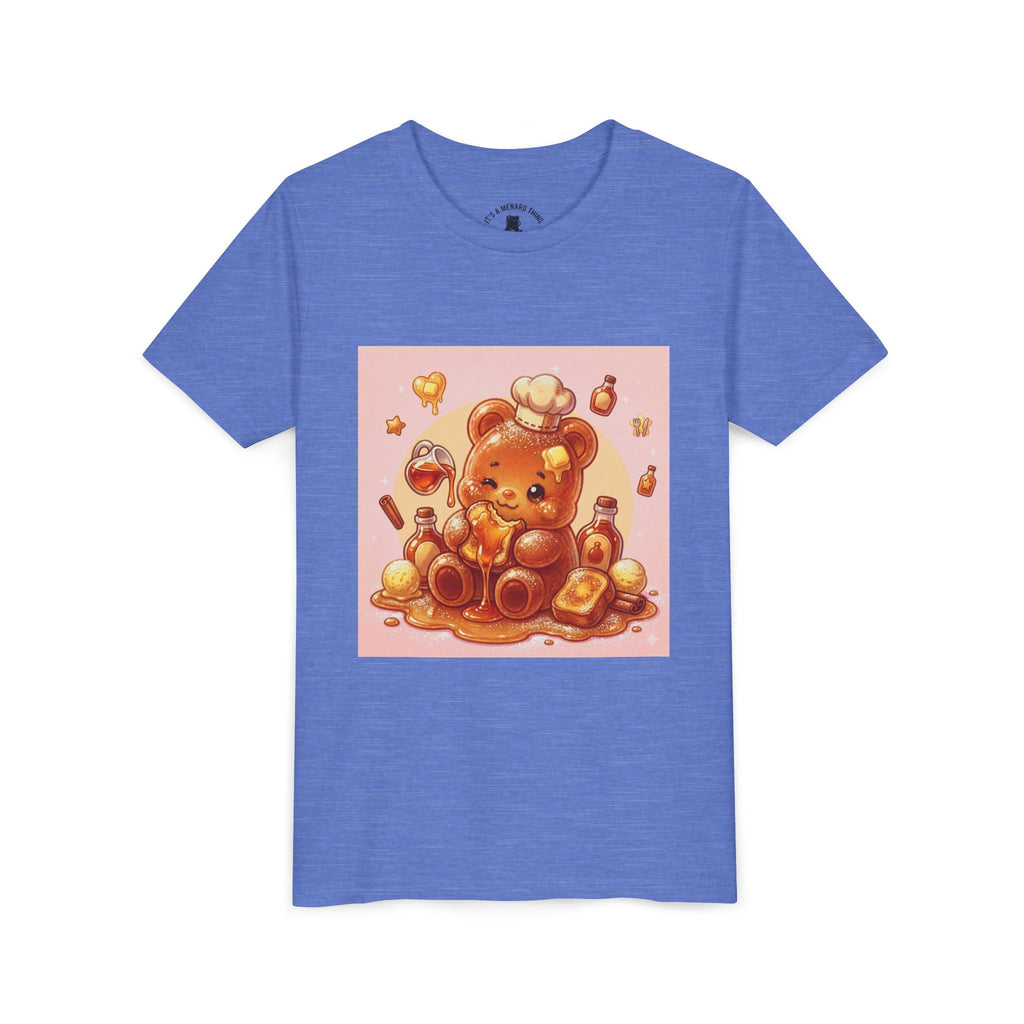 Kids Thick French Toast Gooey Gummy Chef Bear Graphic T-Shirt