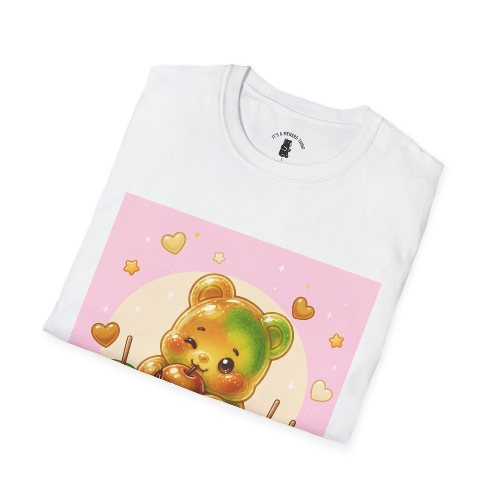 Caranel Apple Gooey Gummy Bear Candy T-Shirt — Sweet Illustration