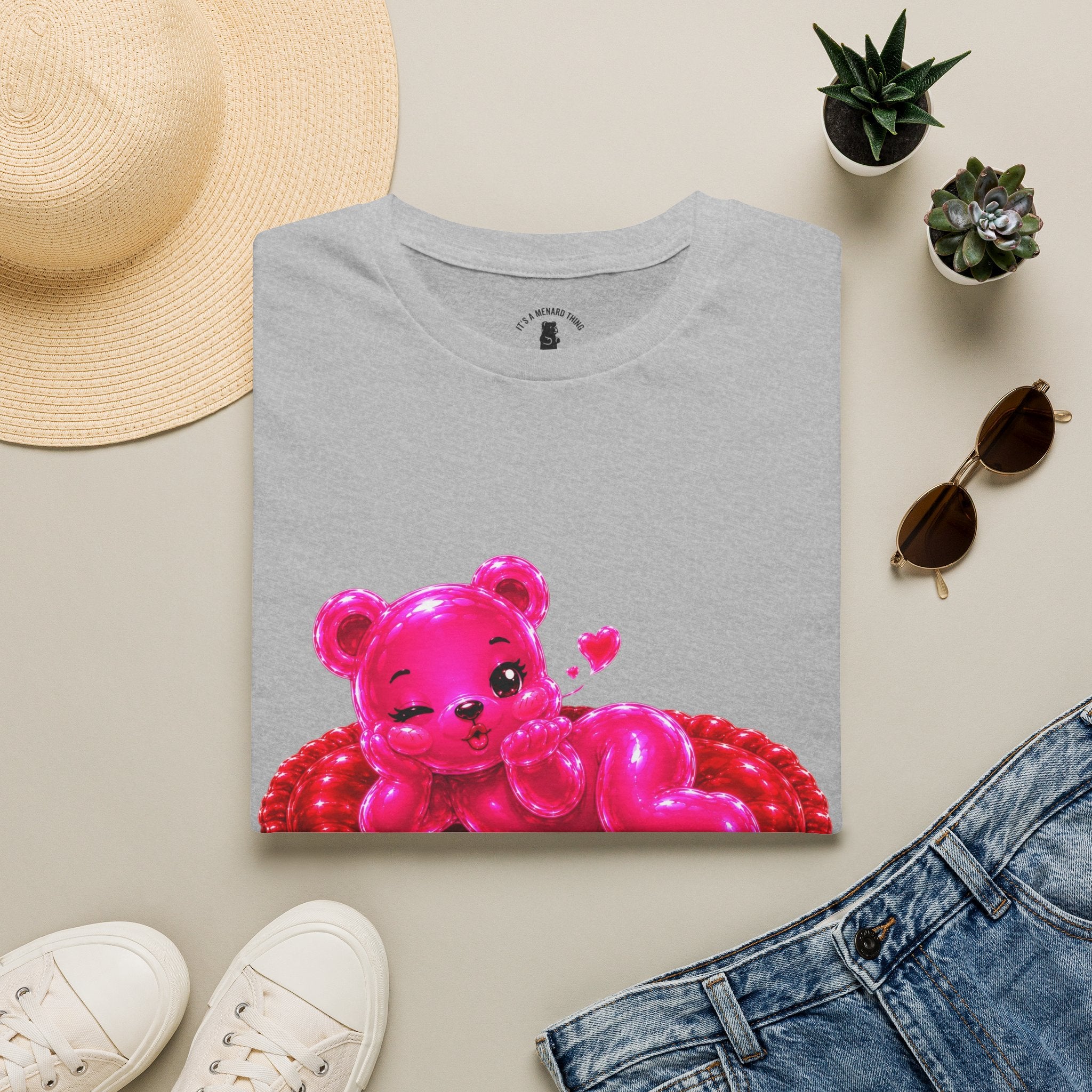 Valentines Addtion, Love me Long time Oozy Bear- Graphic Shirt (Adult Only)