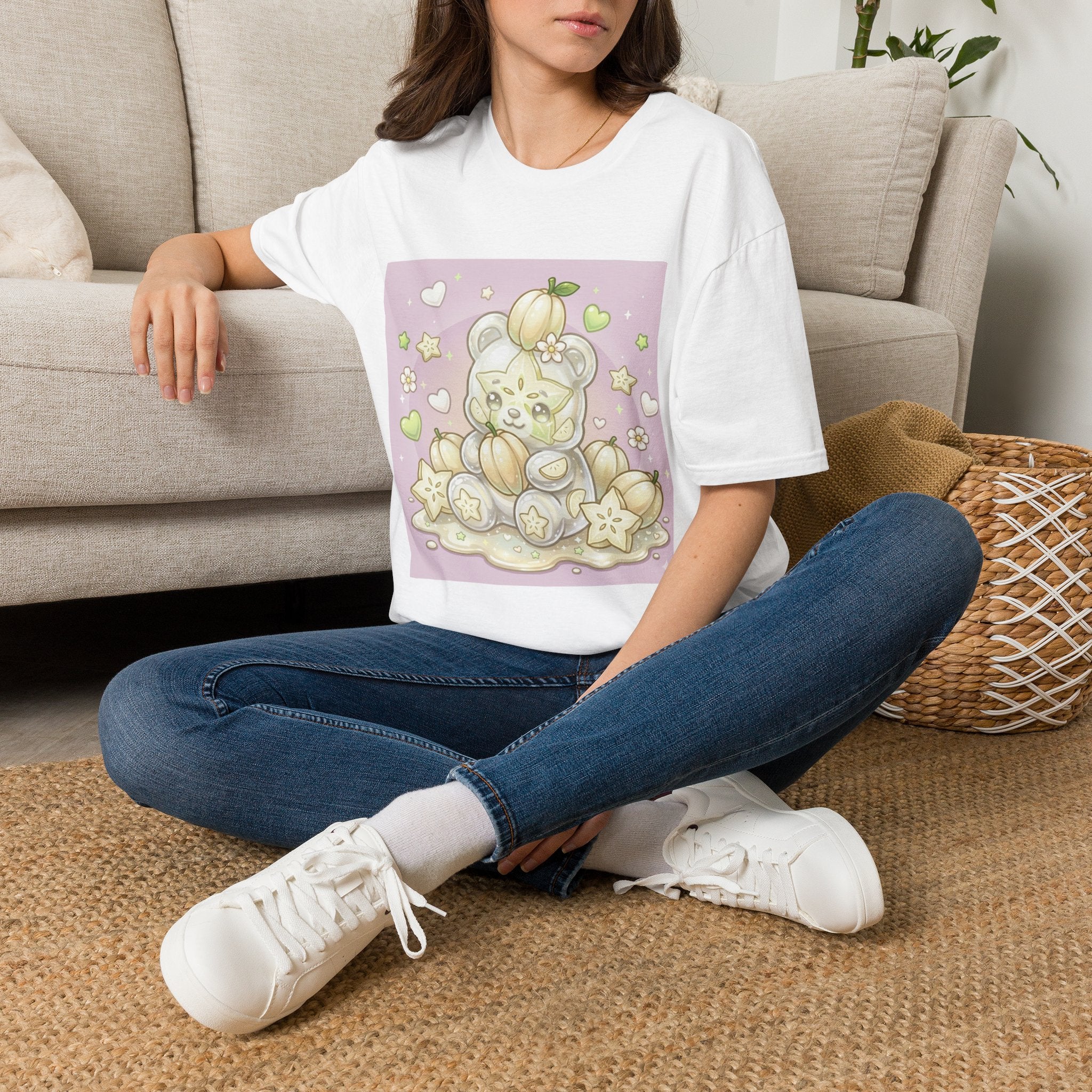 Cute Pumpkin Bear T-Shirt — Pastel Kawaii Fall Tee