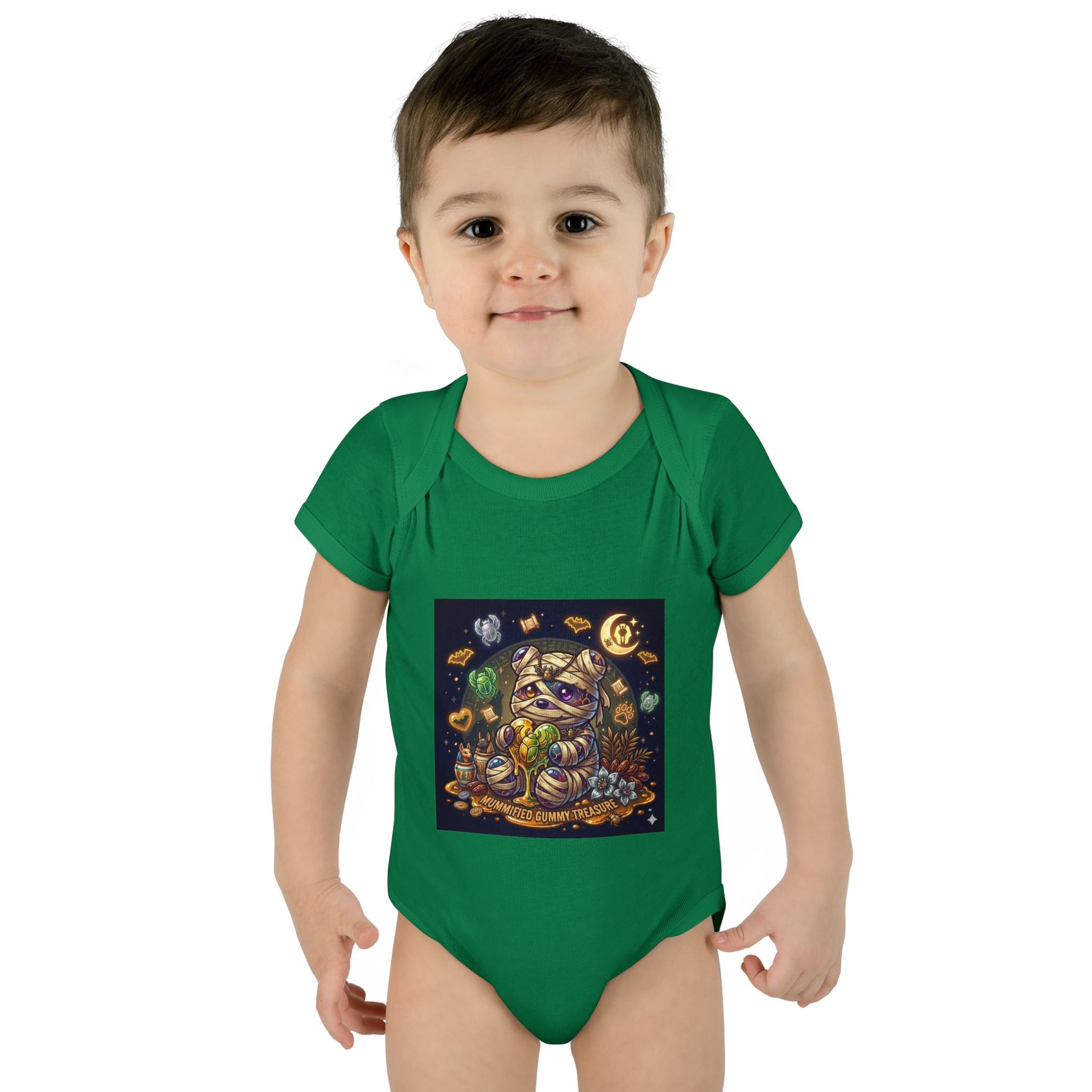 Infant Bodysuit - Cute Gooey Mummy Bear Halloween