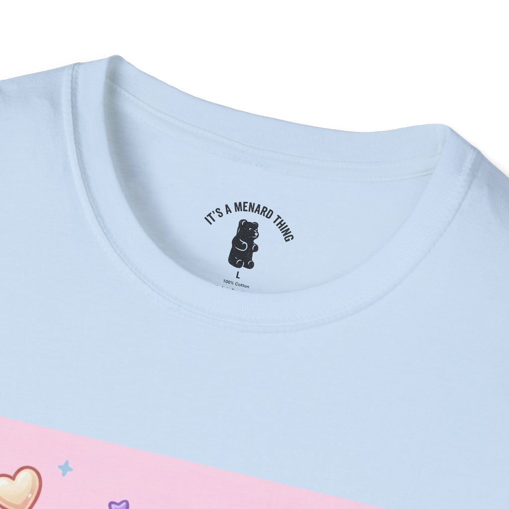 Coconut Milk Gooey Gummy Bear T-Shirt — Kawaii Dessert Graphic Tee