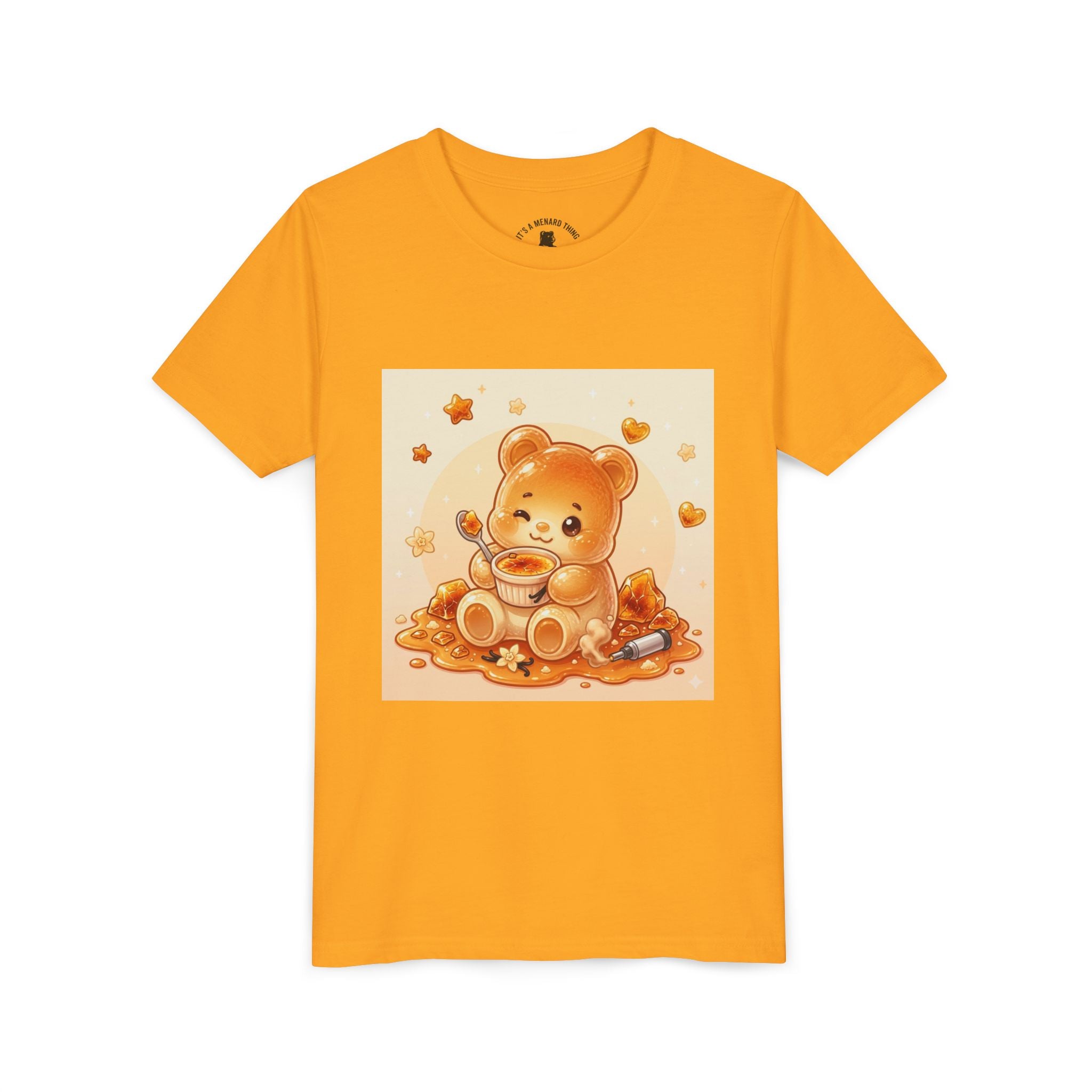 Cream Brulé Crunch Gooey Gummy Bear Graphic Youth Shirt