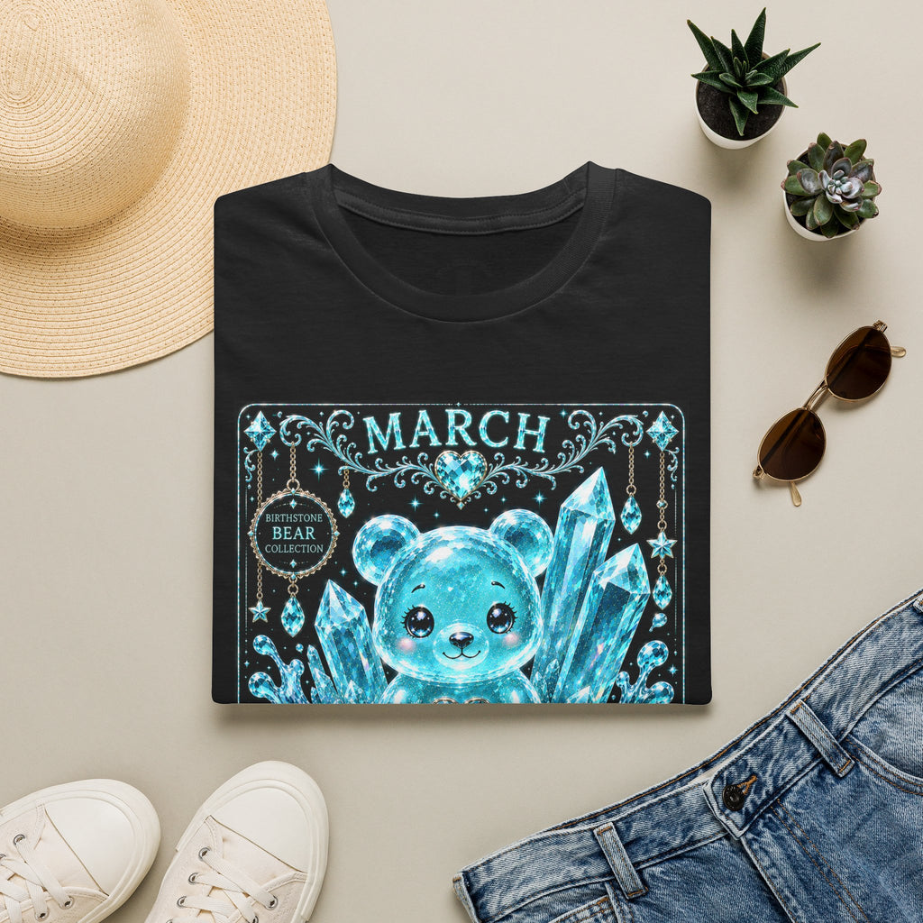 March, Aquamarine Birthstone Oozy Bear Gummy Special Addition- Graphic Shirt