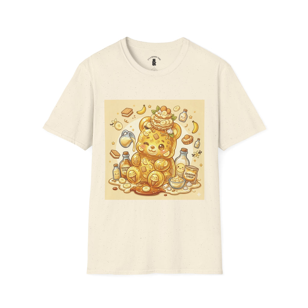 Banana Cream Pudding & Vanilla Cookies, Gooey Gummy Bear — Cute Cartoon T-Shirt