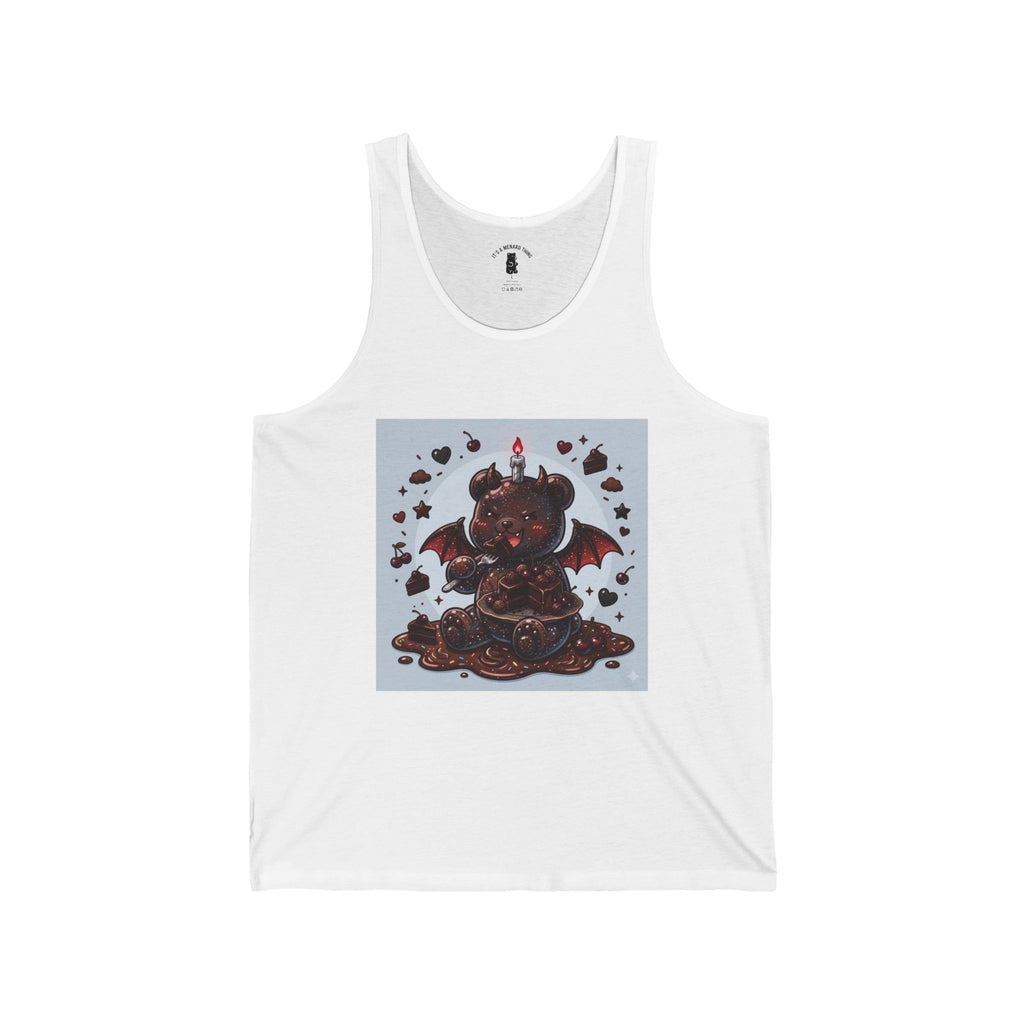 Devils Food Cake, Special Gooey Gummy Bear — Gothic Graphic Tank Top