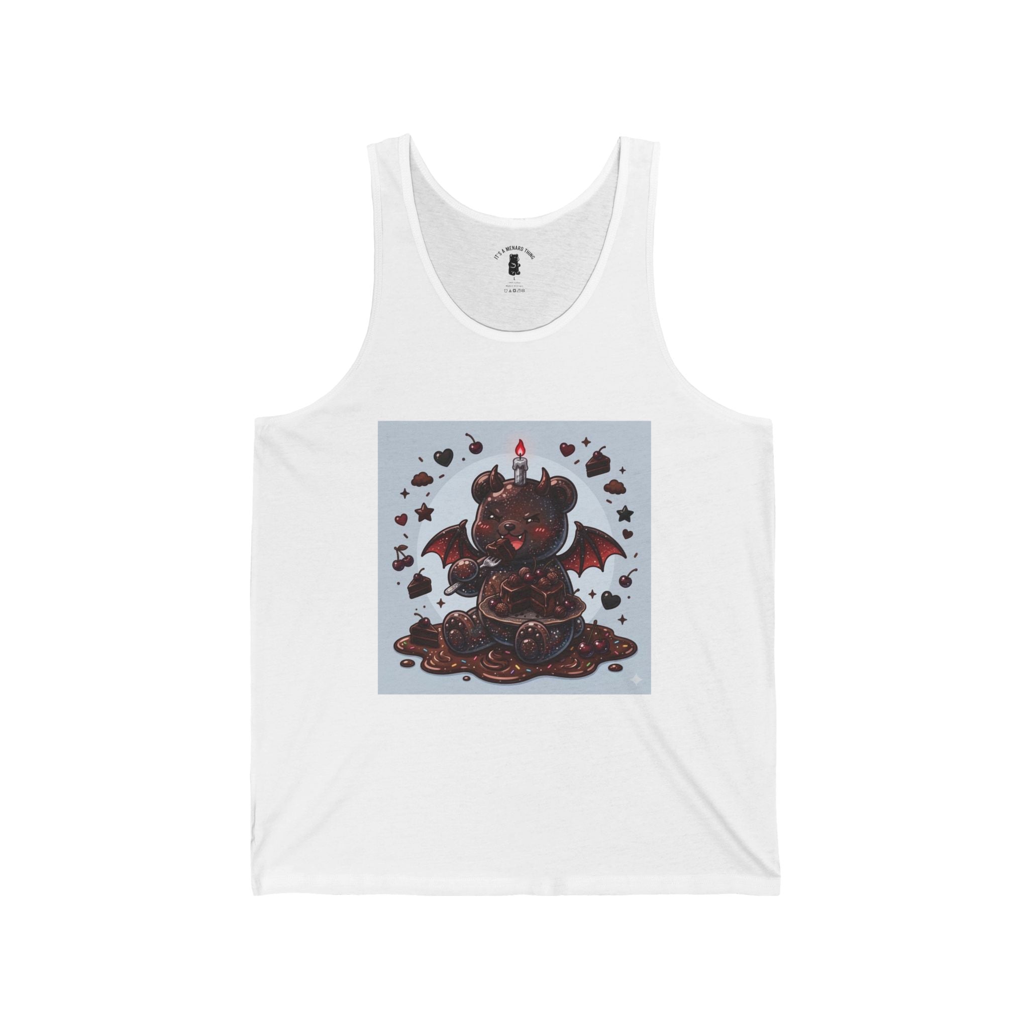 Devils Food Cake, Special Gooey Gummy Bear — Gothic Graphic Tank Top