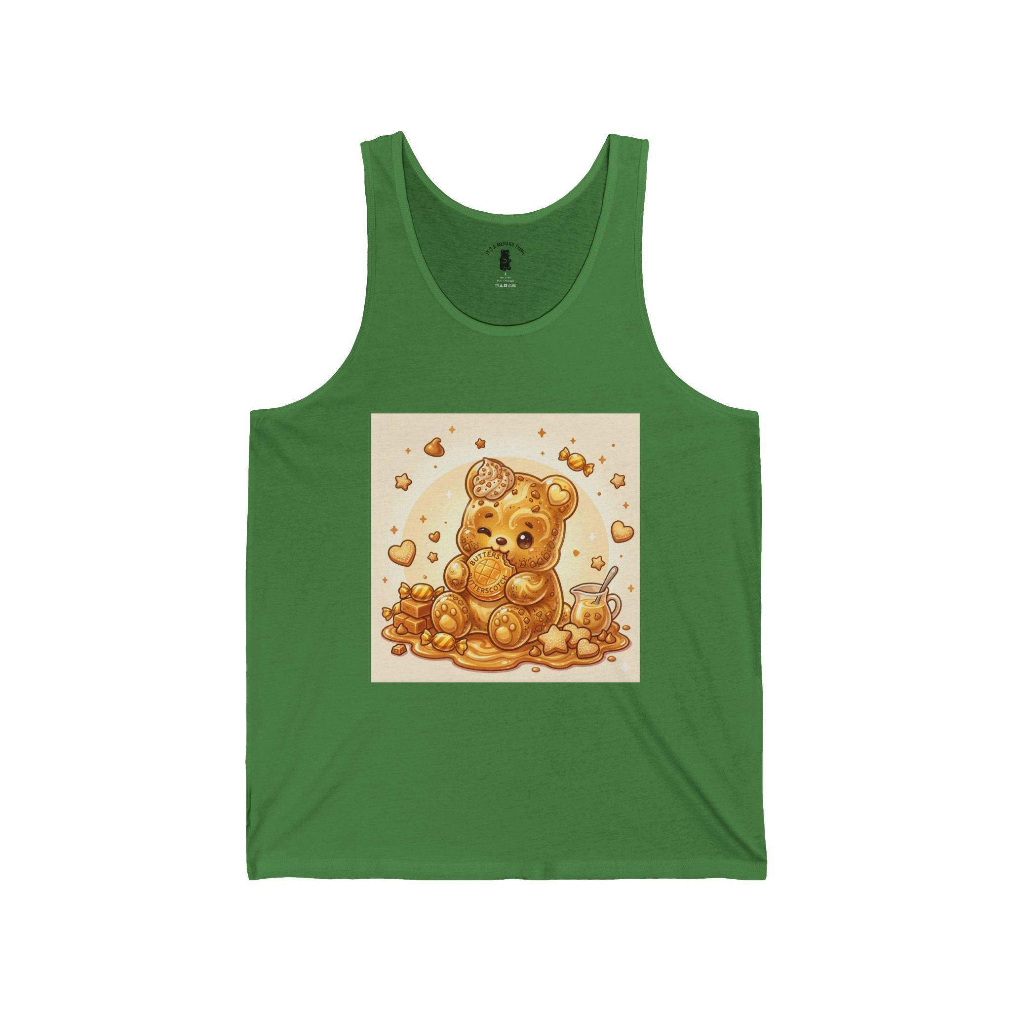 Butterscotch Golden Gooey Gummy Bear Friend — Cute Graphic Tank Top