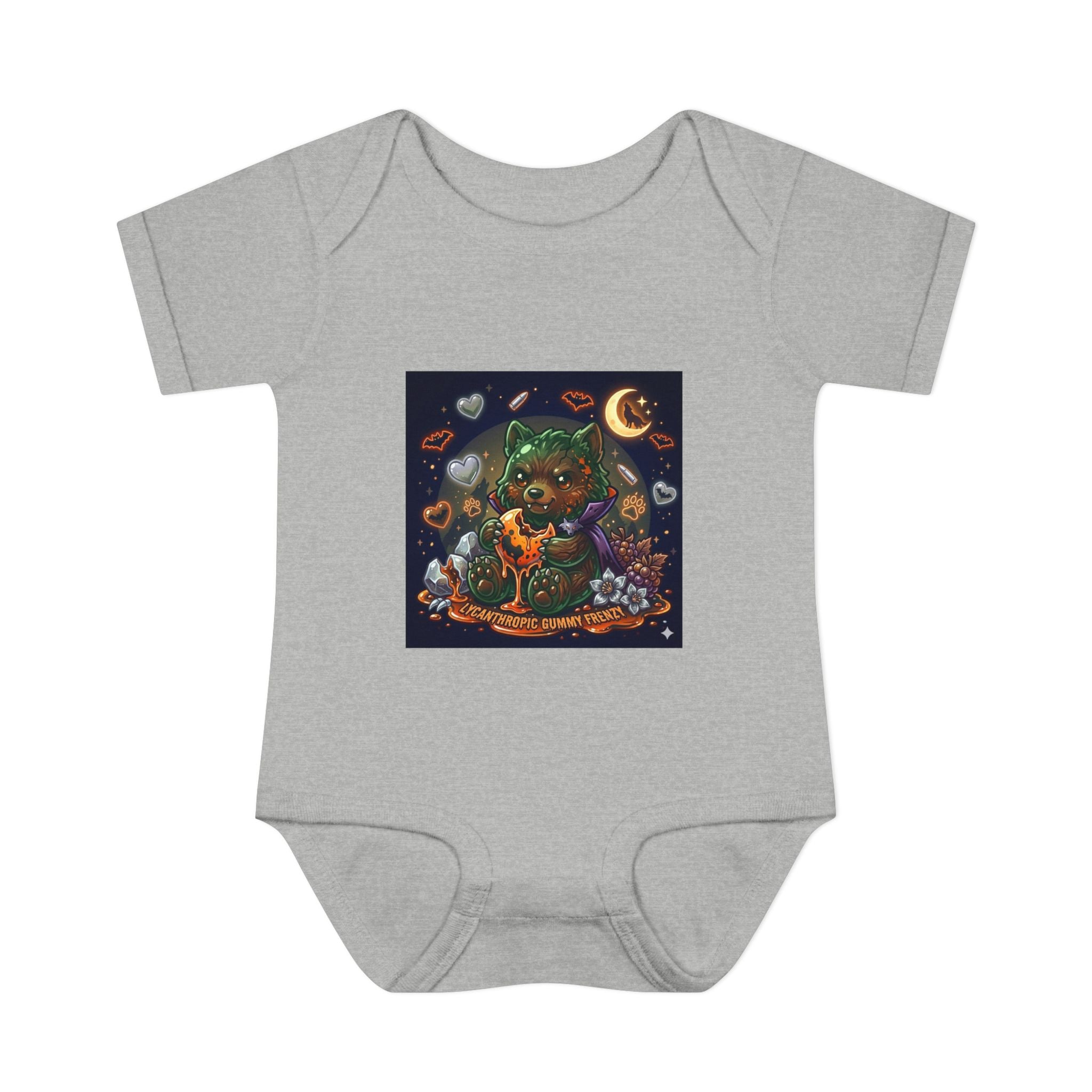 Baby Bodysuit — Cute Halloween Werewolf Gooey Bear