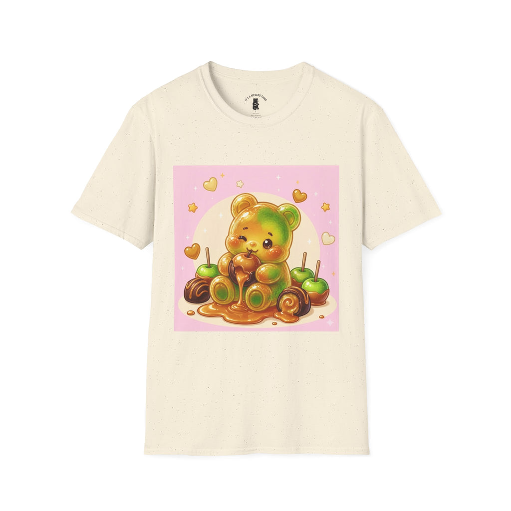 Caranel Apple Gooey Gummy Bear Candy T-Shirt — Sweet Illustration