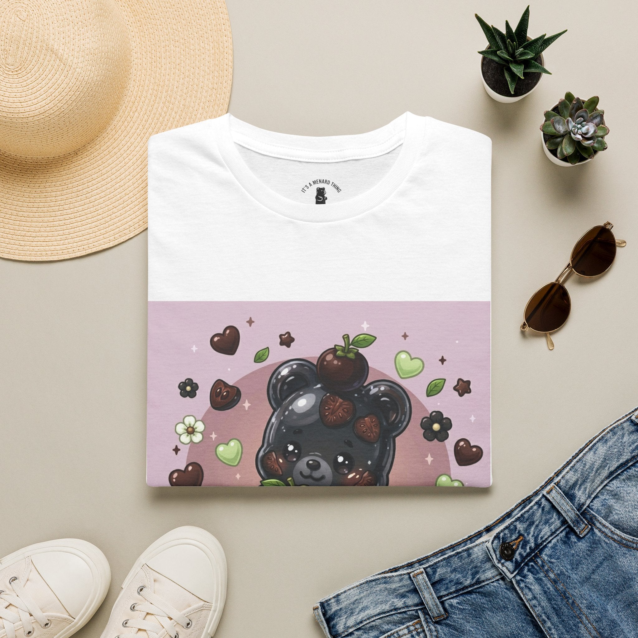 Special Black Sapote Fruit, Exotic Oozy Gummy Bear — Kawaii Graphic Shirt