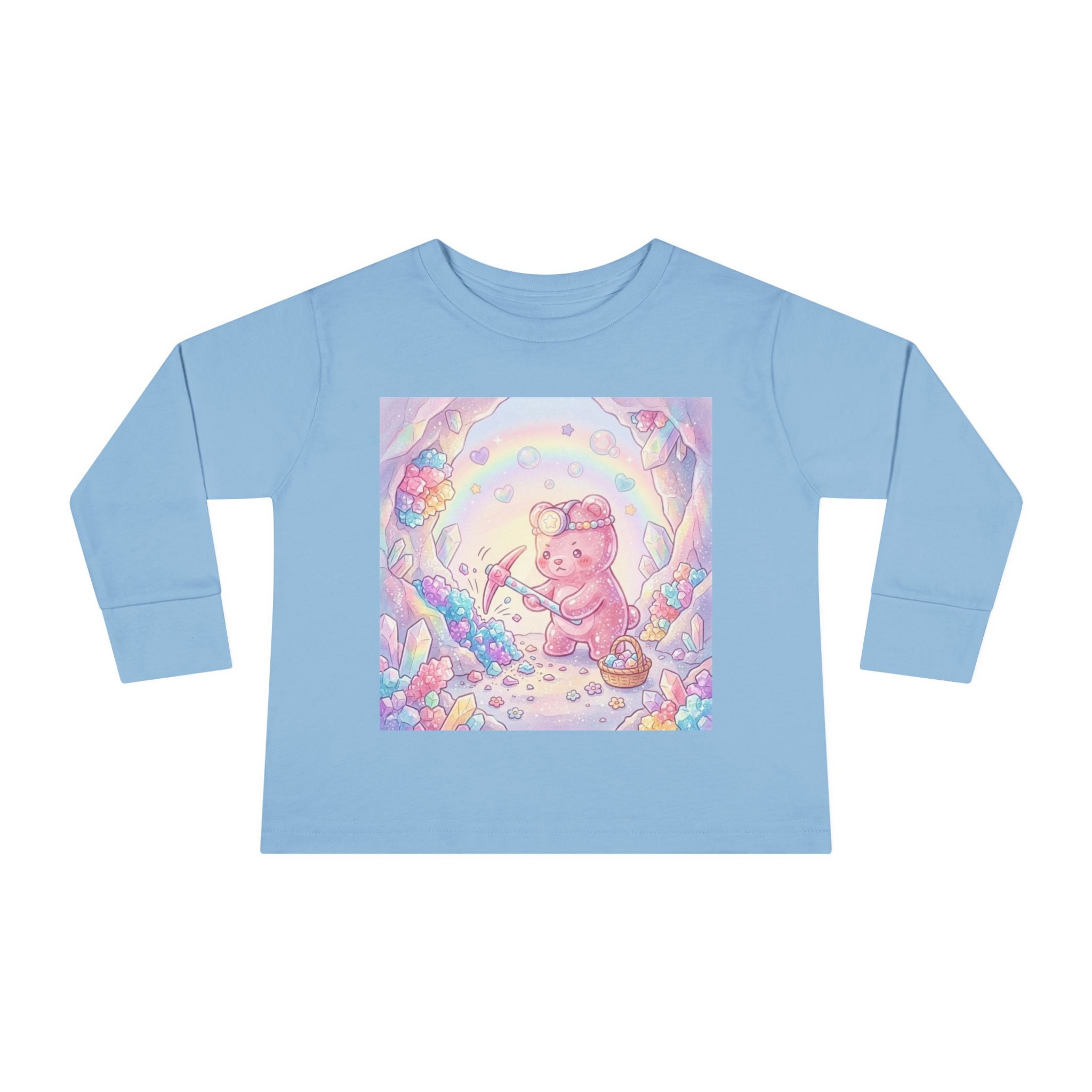 Rock Candy Minor, Pink Oozy Bear Gummy Friend- Graphic Long Sleeve Shirt