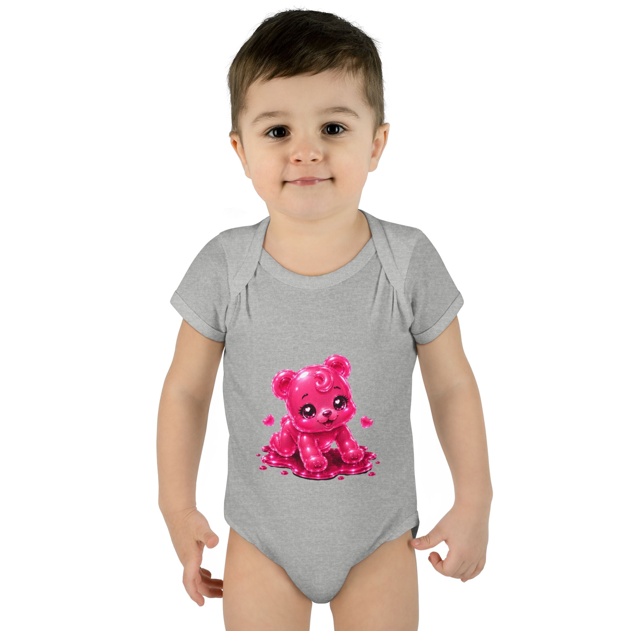 Pink Gummy Bear Infant Bodysuit - Cute Baby Shower Gift