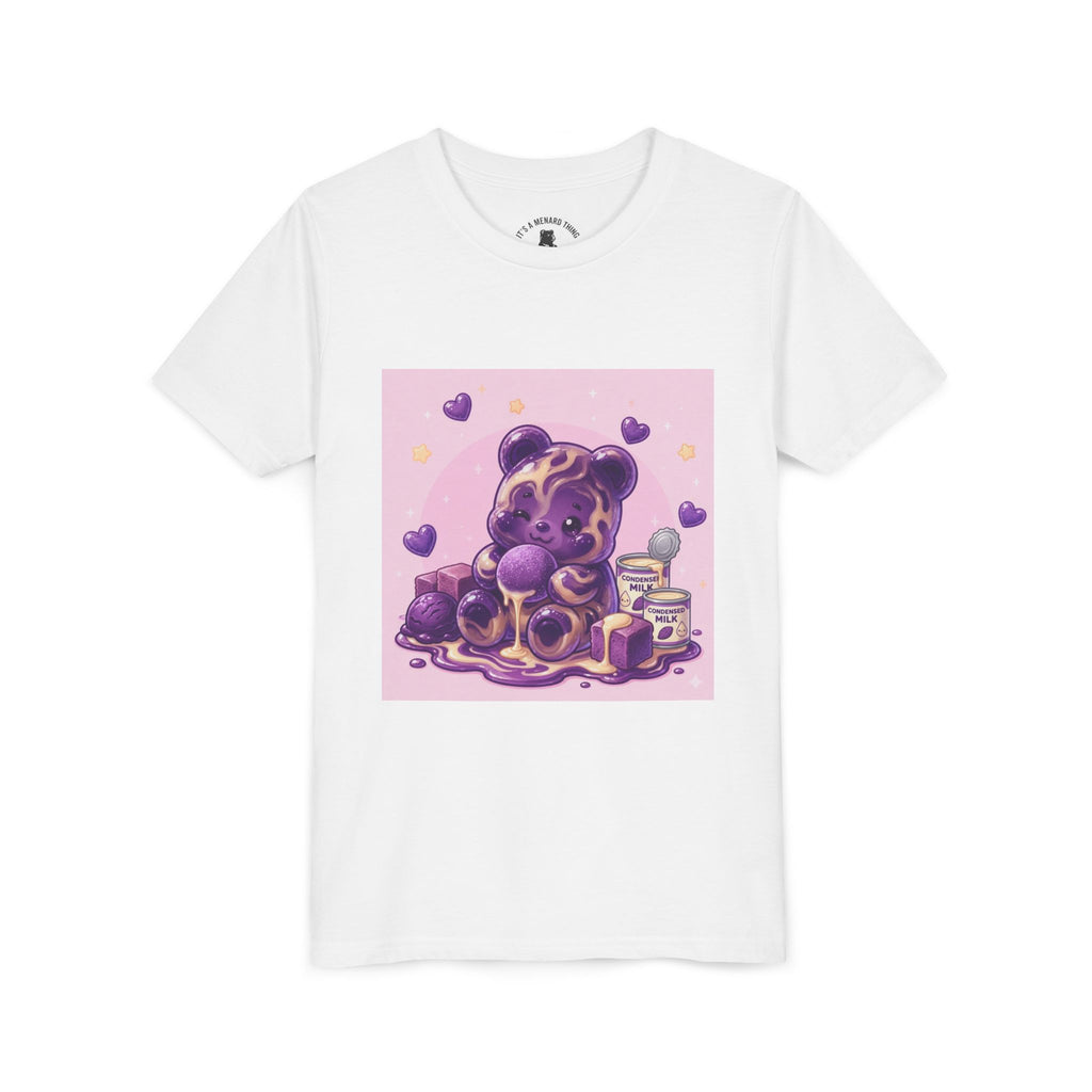 Ube & Condensed Milk Snack roll Gooey Gummy Bear Graphic Youth T-Shirt