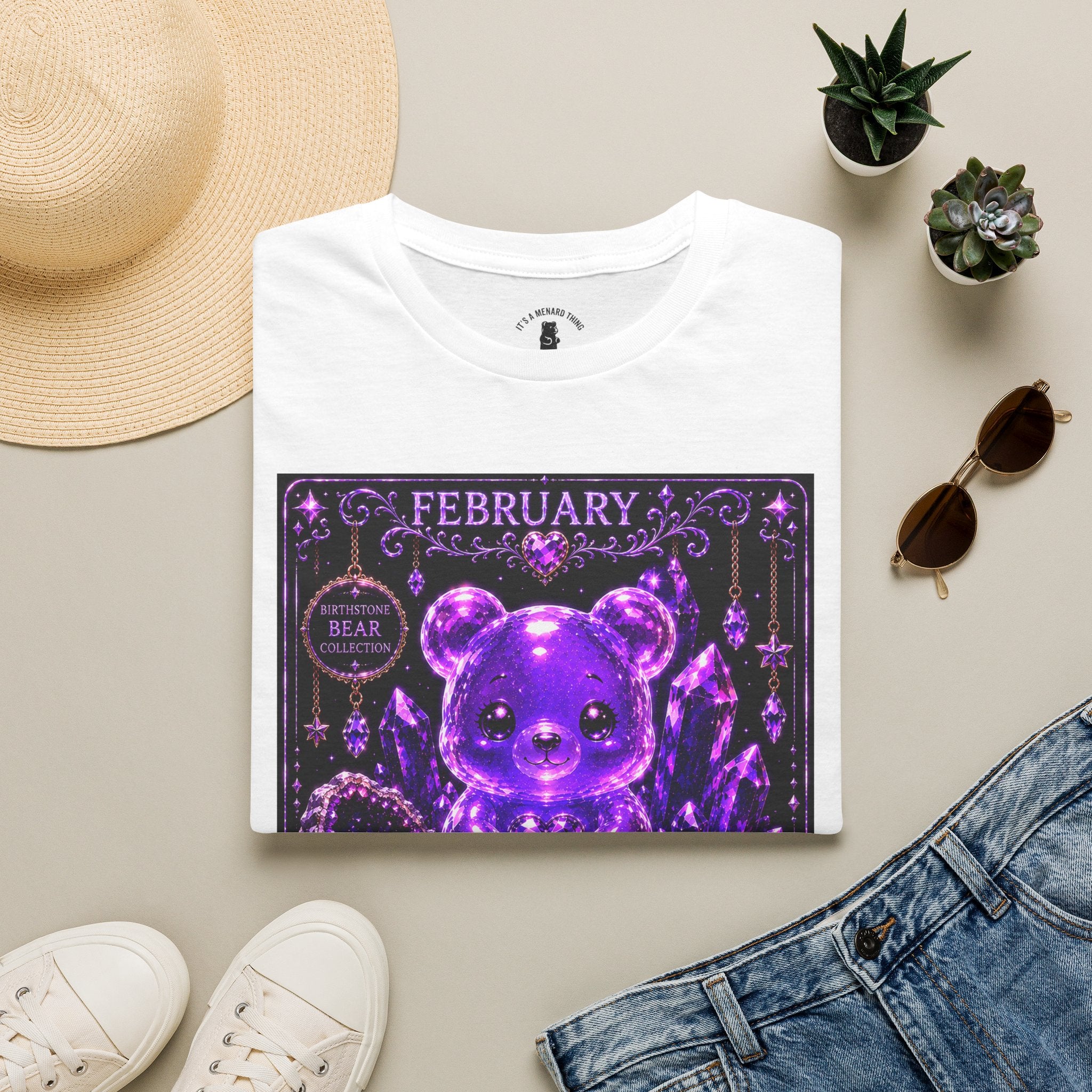 February, Amethyst Birthstone Oozy Bear Friend Special Addition- Graphic
