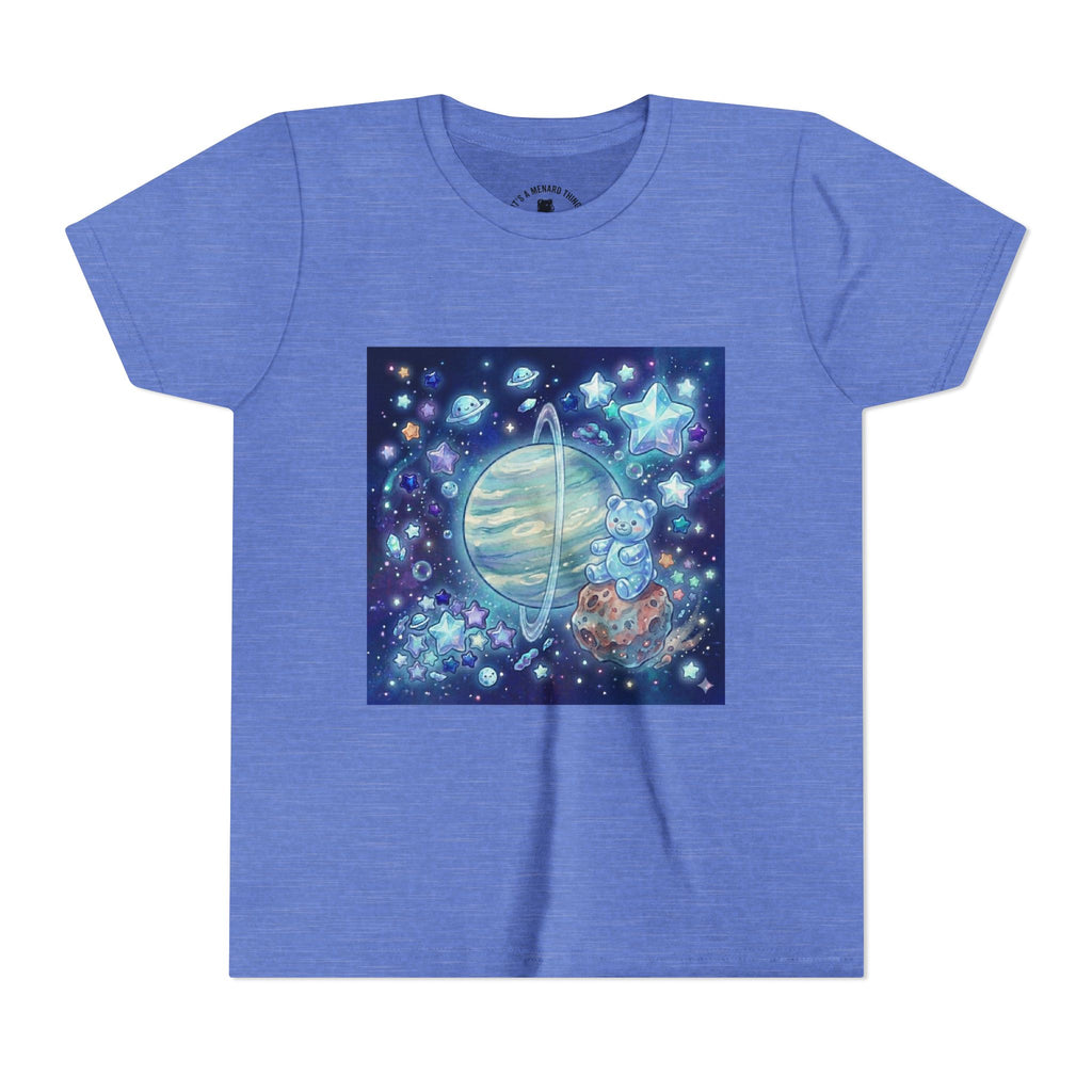 I Spy Planet Uranus, Blue Razz Gooey Crystal Gummy bear- Astronaut Graphic T-Shirt