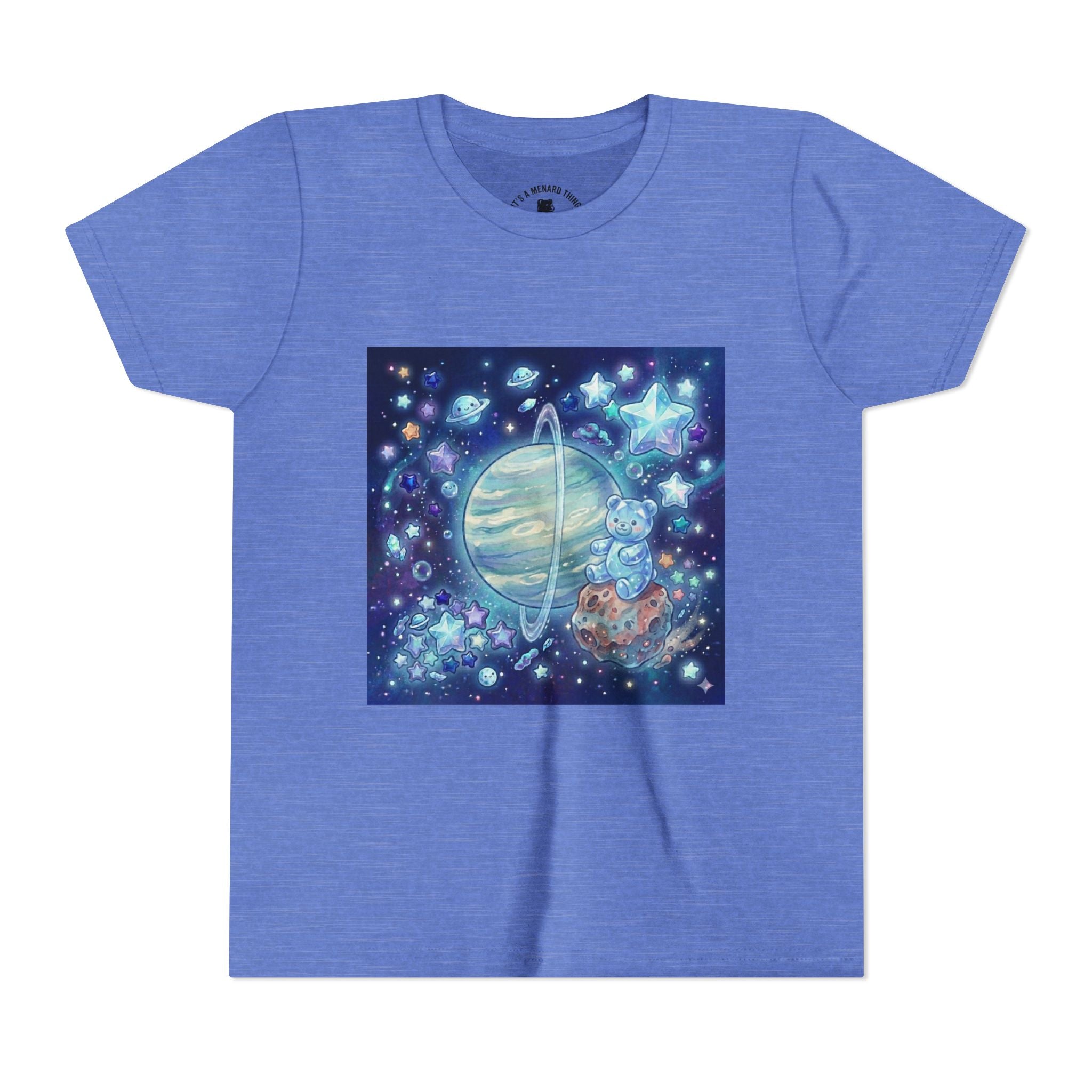 I Spy Planet Uranus, Blue Razz Gooey Crystal Gummy bear- Astronaut Graphic T-Shirt