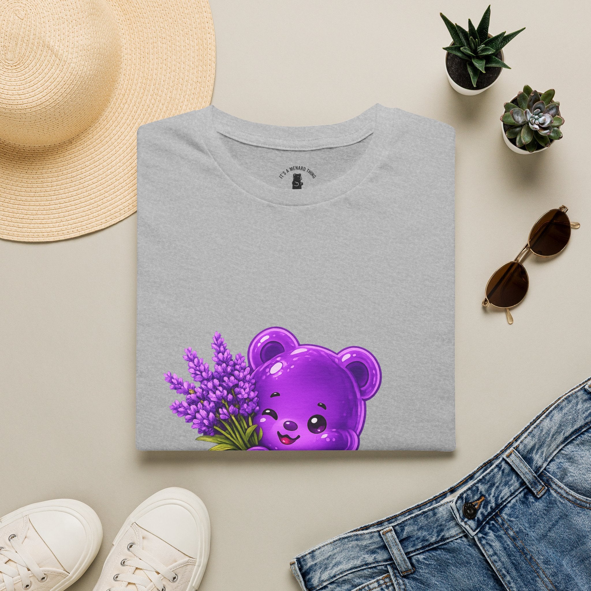 Special Lavender flower, Oozy Bear Gummy Friend- Graphic Shirt