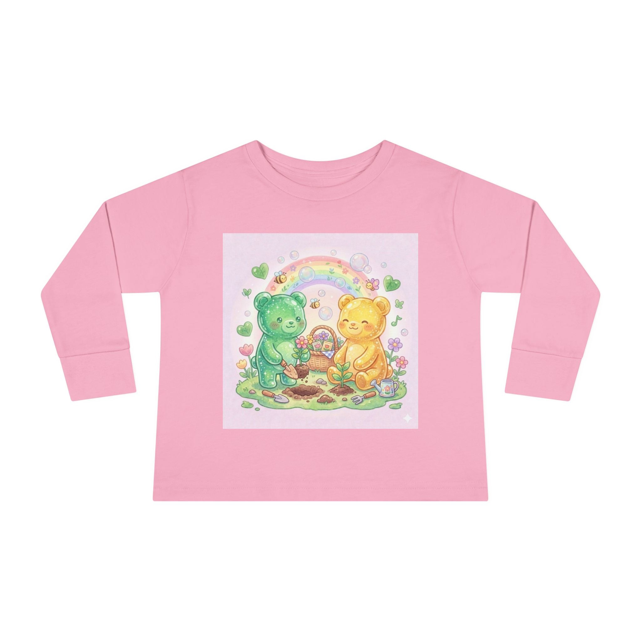 Let's Build a Garden, Oozy Bear Friends Gummy Duo- Graphic Long Sleeve Shirt