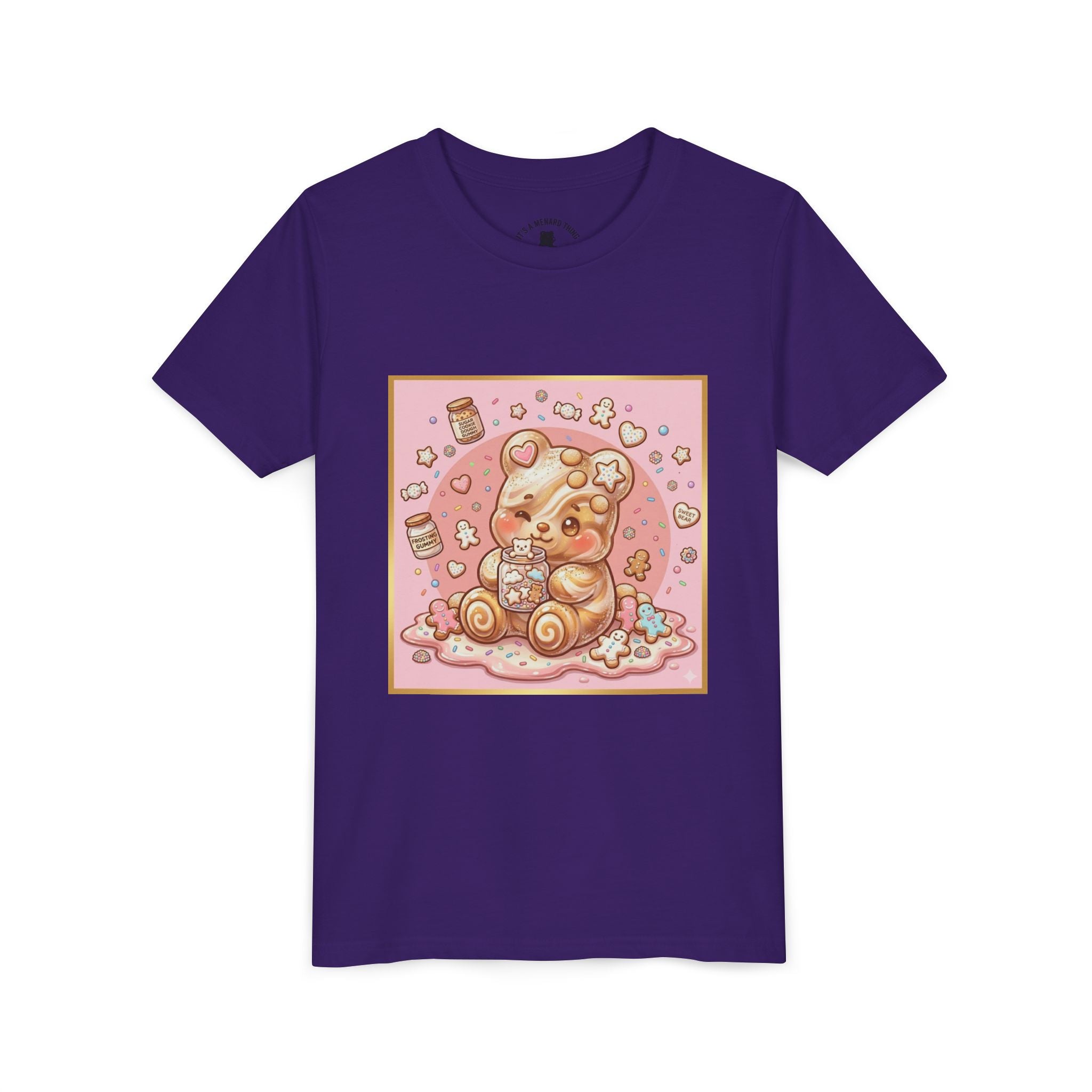 Sugar Frosted Holiday Cookie Gooey Gummy Bear Youth T-Shirt