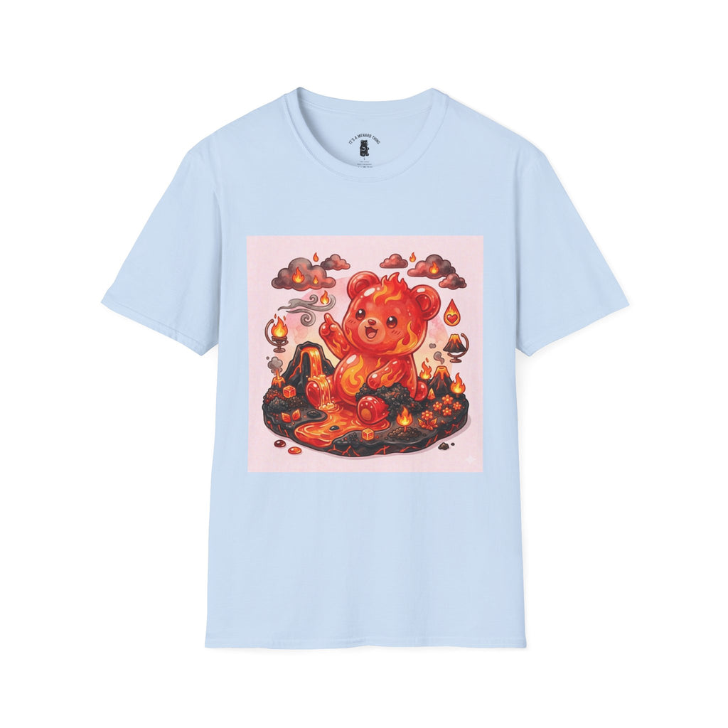 Elemental, Fire Style Volcano Red Gooey Gummy Bear — Cute Graphic T-Shirt