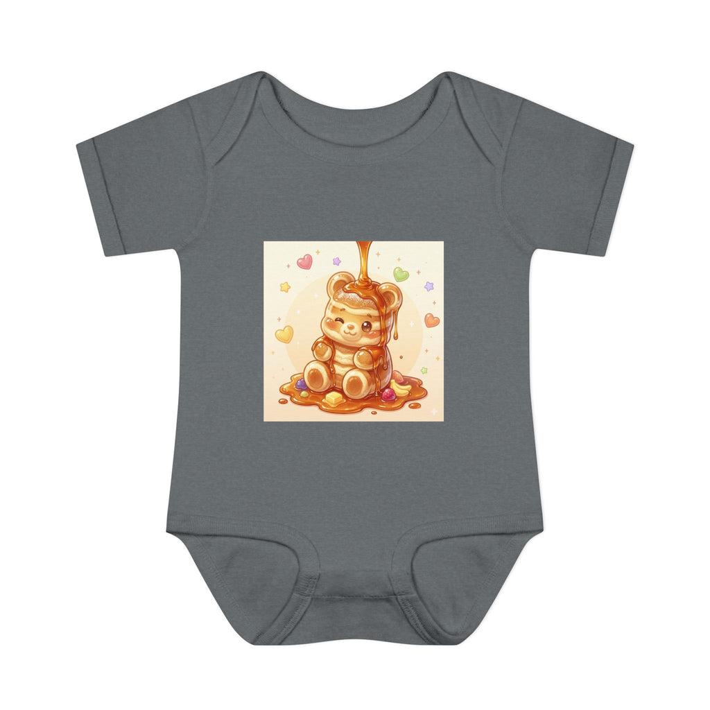 Fluffy Gooey Pancake Gummy Bear Baby Bodysuit — Cute Gummy bear Infant Onesie