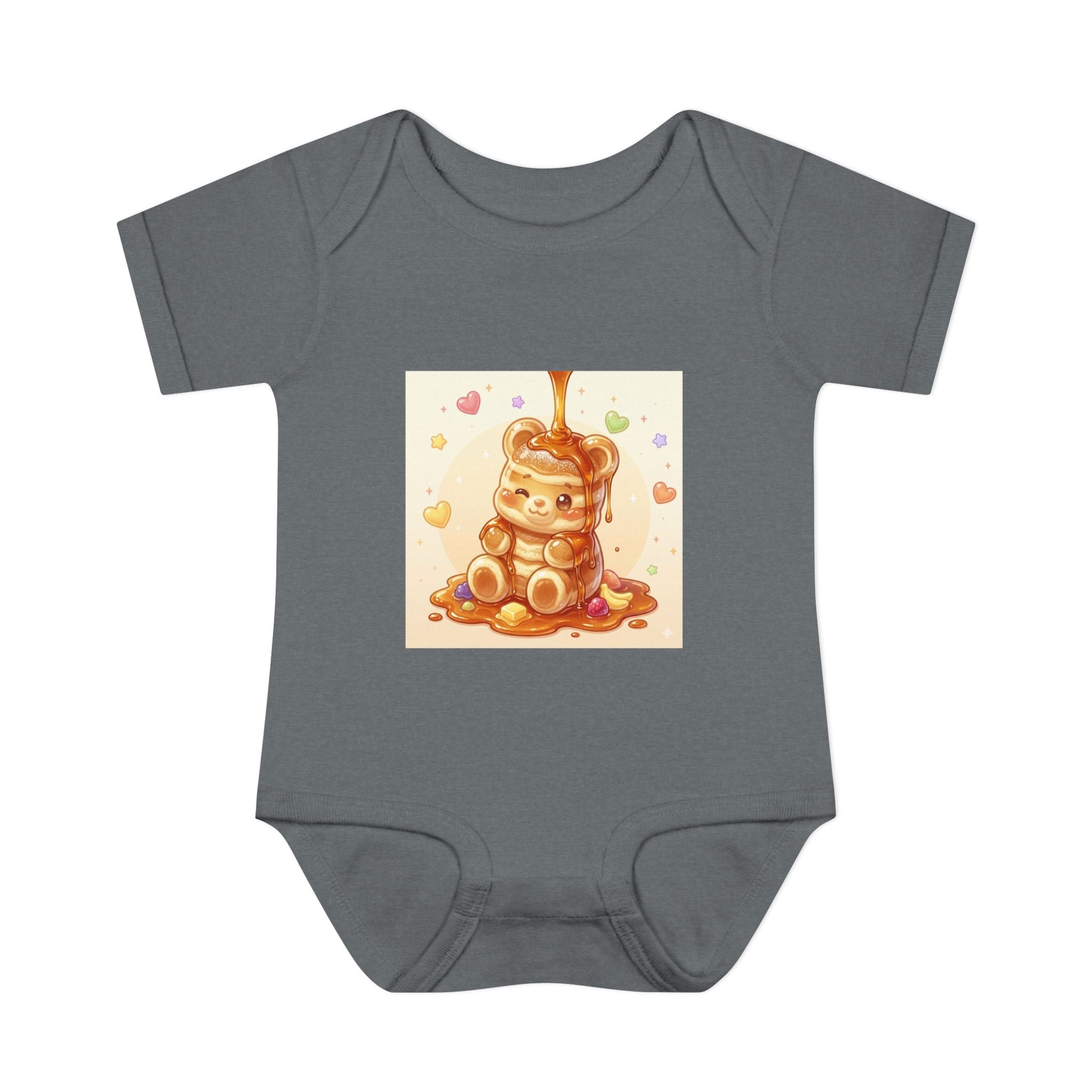 Fluffy Gooey Pancake Gummy Bear Baby Bodysuit — Cute Gummy bear Infant Onesie