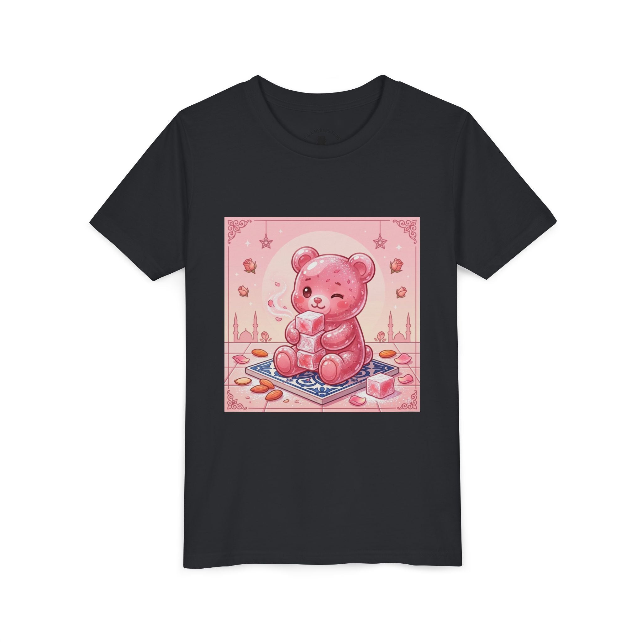 Turkish Delight Rose Water Gooey Gummy Bear- Illustration Youth T-Shirt