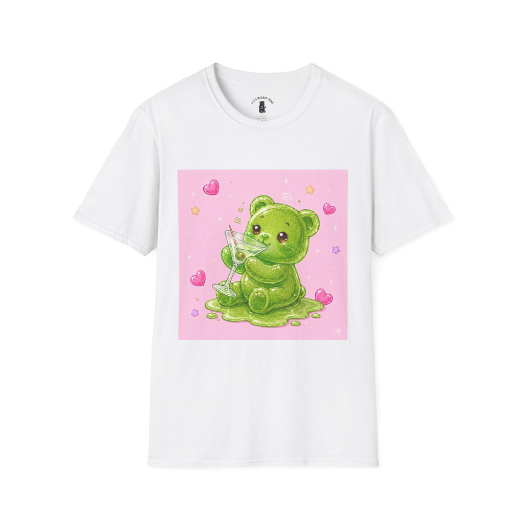 Yummy Martini, Green Oozy Boozy Gummy Drinking Pal- Kawaii Graphic Shirt