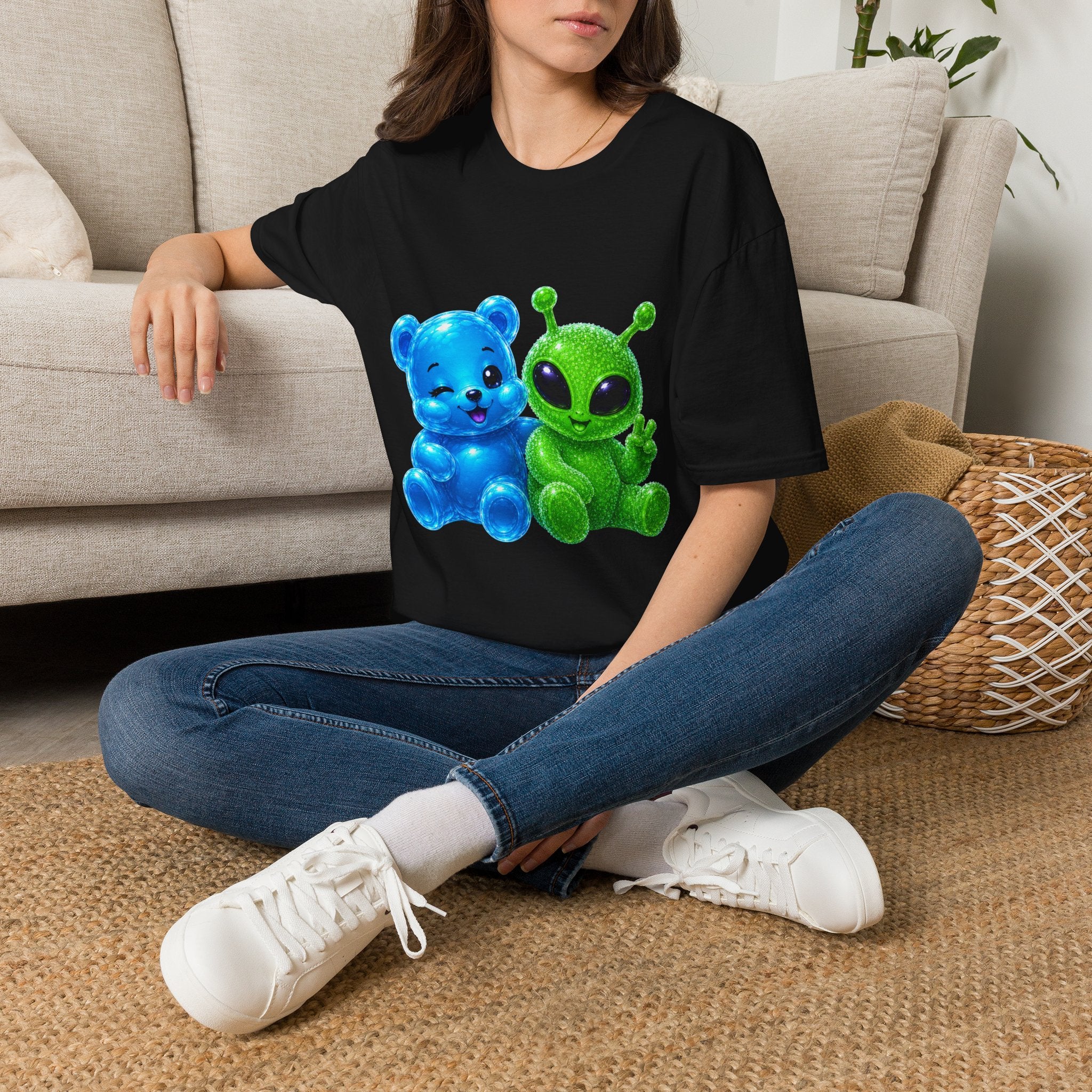 We Come in Peace, Oozy Bear & Alien Special Addition- Graphic Shirt
