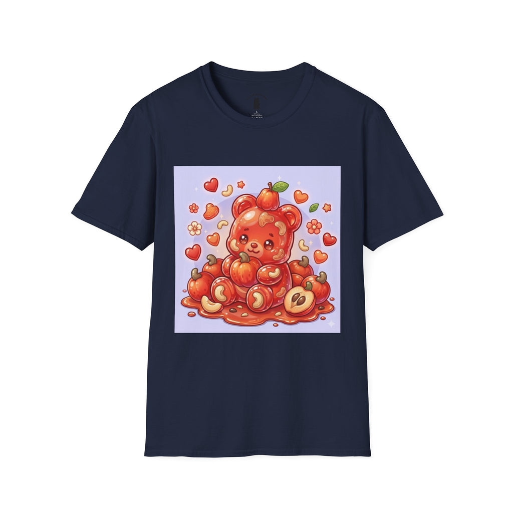Scrumptious Cashew Apple, Oozy Gummy Bear Friend — Kawaii Graphic Shirt