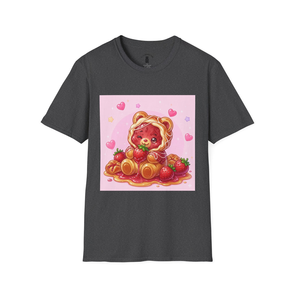 Strawberry Danish Gooey Gummy Bear- Cute Graphic T-Shirt