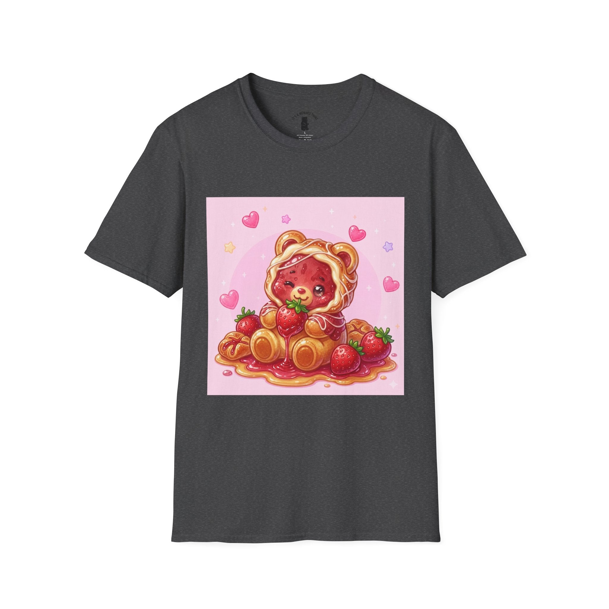 Strawberry Danish Gooey Gummy Bear- Cute Graphic T-Shirt