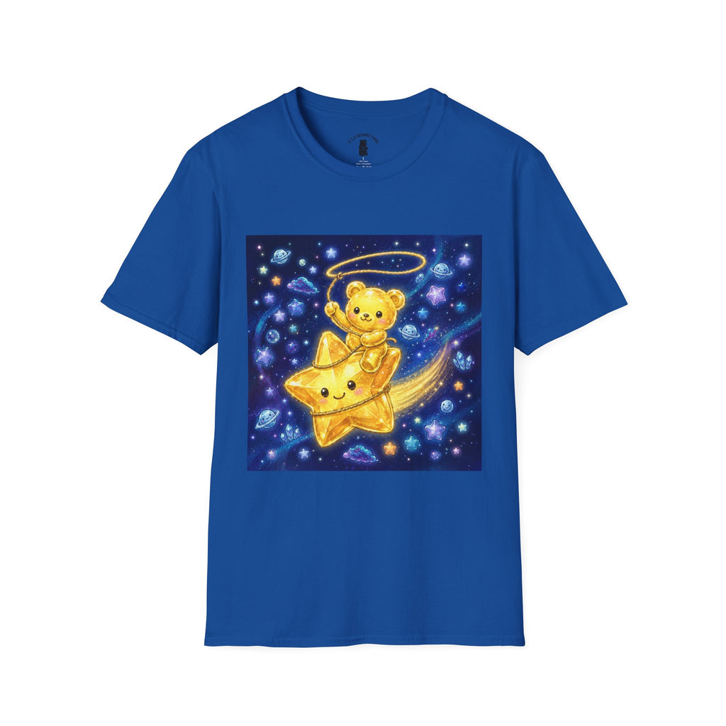 Rodeo Star, Golden Crstyal Gooey Gummy Bear- Kawaii Graphic T-Shirt