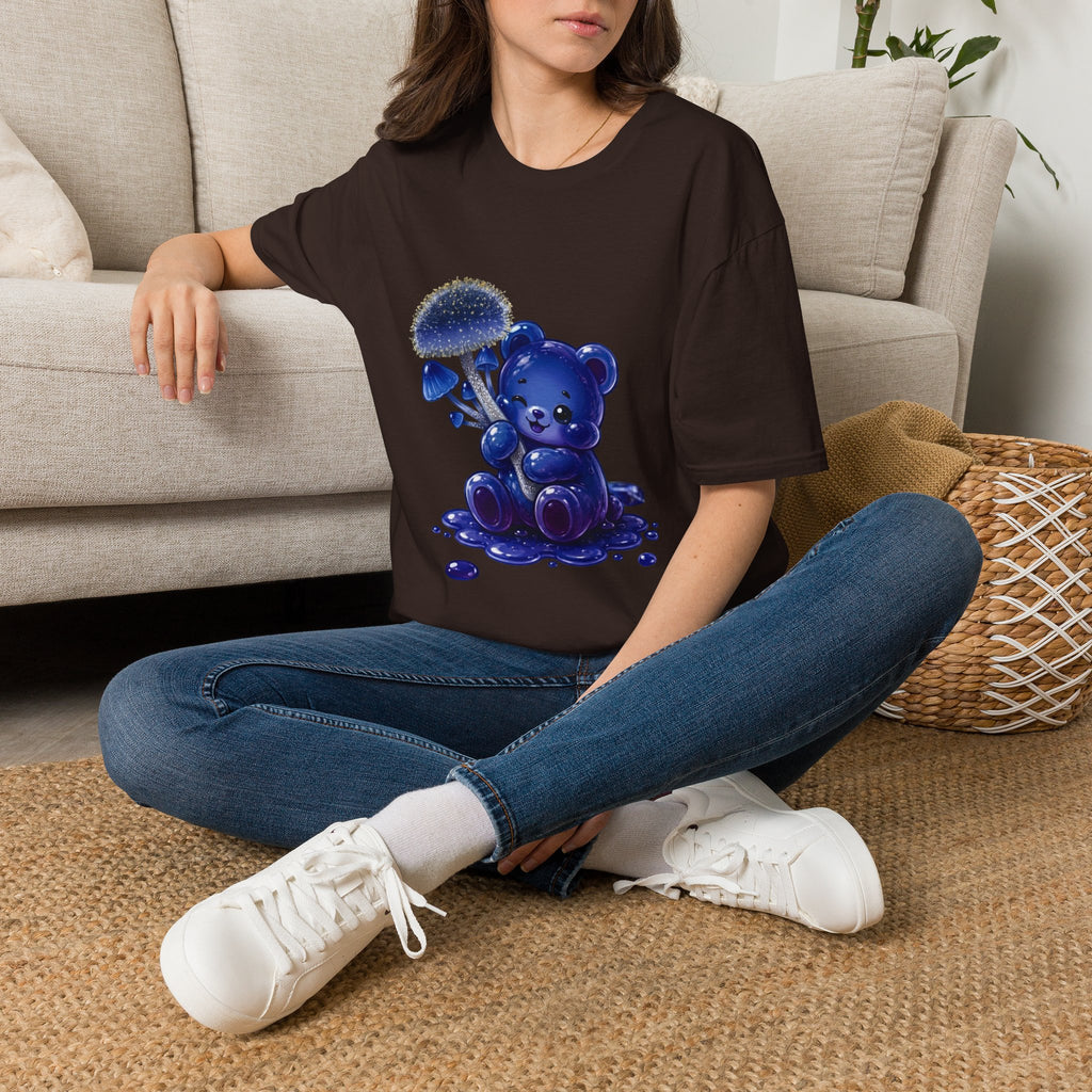 Special Small Blue Mushroom, Oozy Bears Gummy Friend- Graphic Shirt