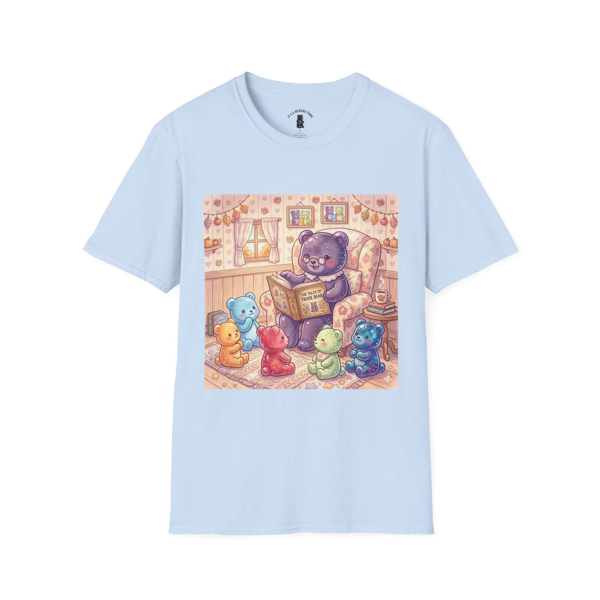 Nana Gummy Story Time, Gooey Gummy Friends- Kawaii Graphic T-Shirt