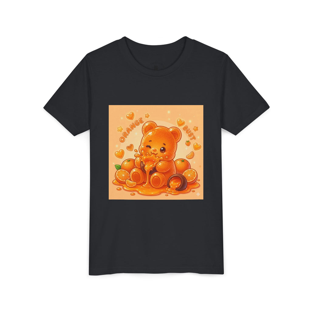 Gooey Orange Gummy Bear Graphic Tee for Kids