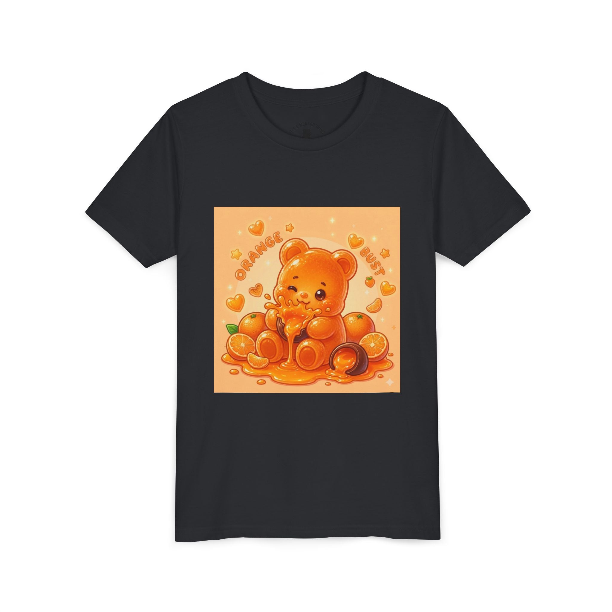 Gooey Orange Gummy Bear Graphic Tee for Kids