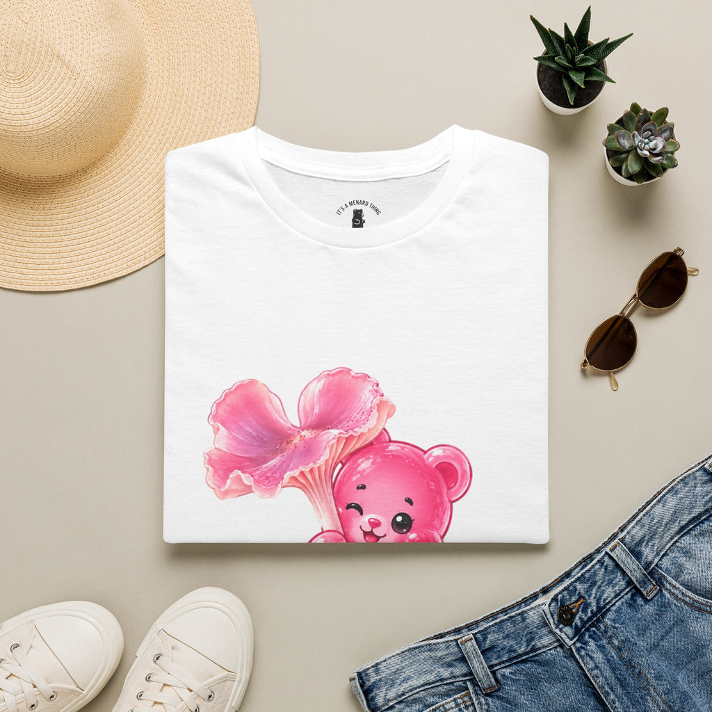 Pink Wax Cap Special Mushroom, Oozy Bear Gummy Friend- Graphic Shirt