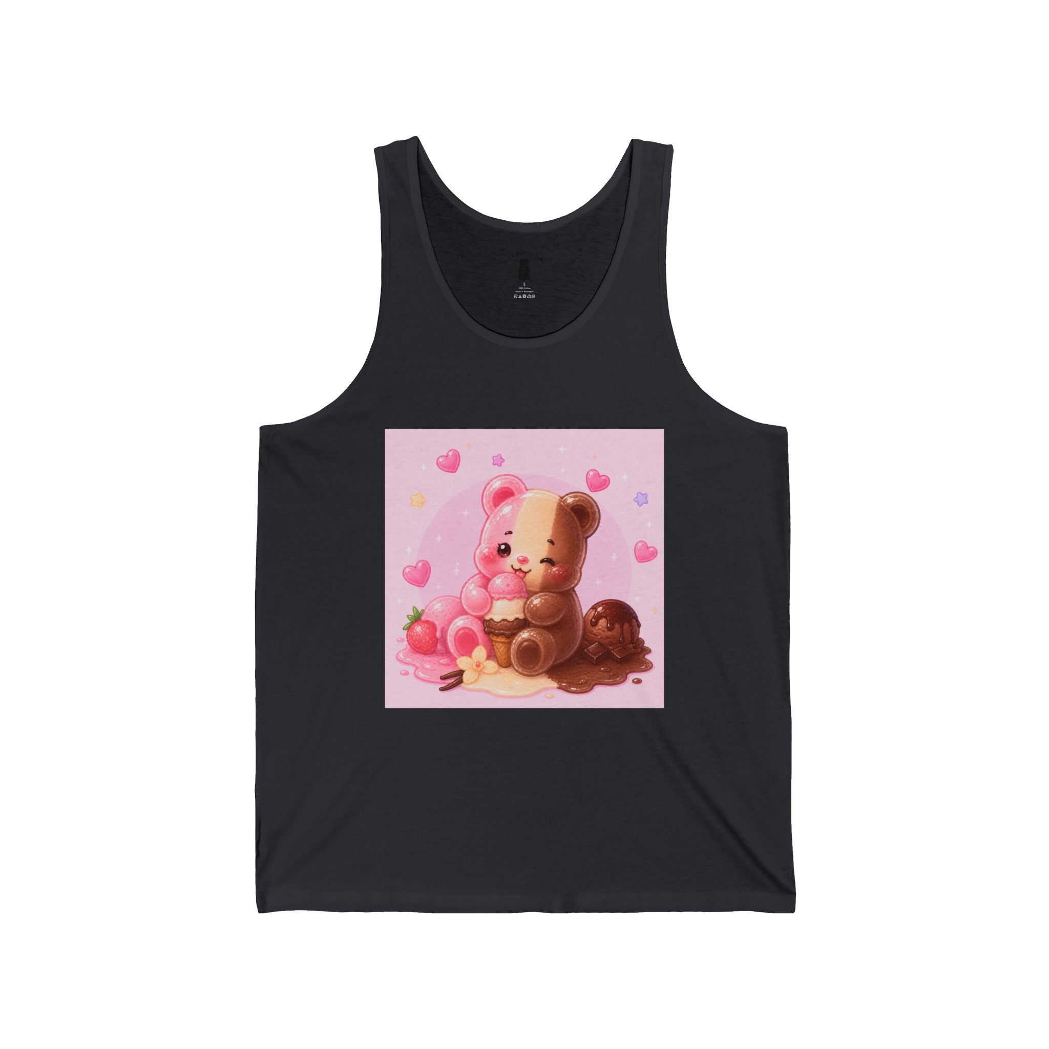 Neapolitan Ice Cream, Gooey Gummy Friend – Kawaii Design Tank Top